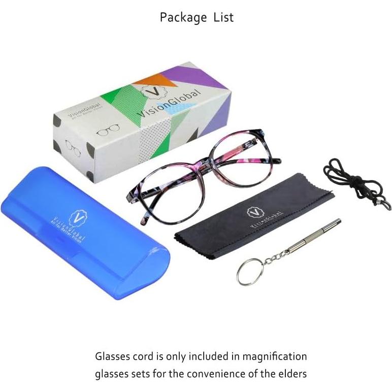 Gafas de bloqueo luz azul VisionGlobal DAYS +2.00 floral