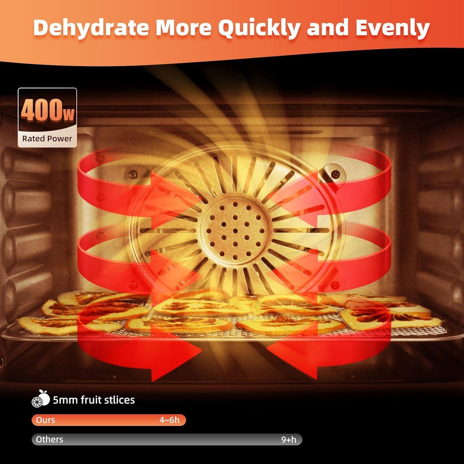 Deshidratador de Alimentos Septree DSC-04A, 4 Bandejas Acero Inoxidable