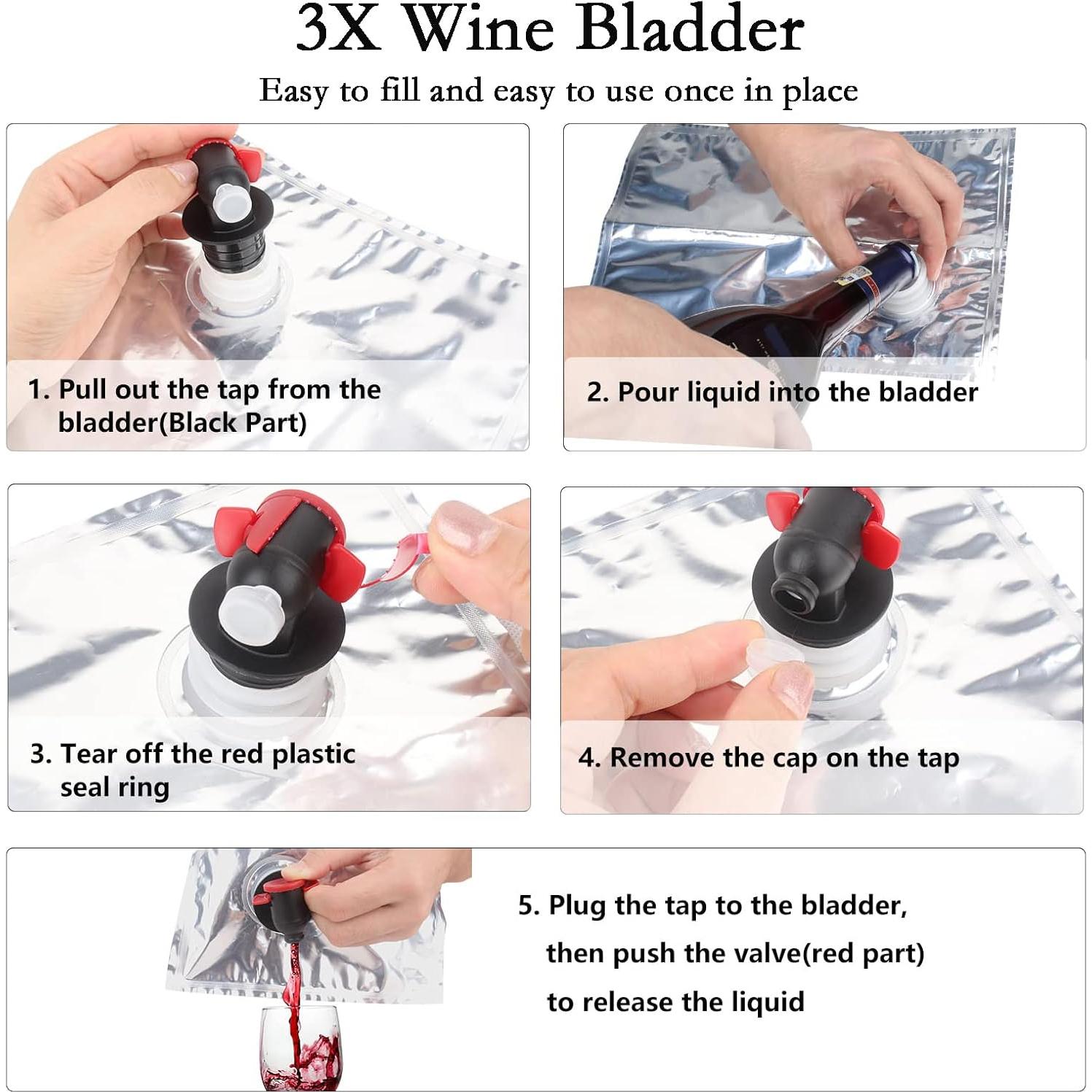 Bolsa de Vino YOOMIK para 2 Botellas Aislada Rayas Azules