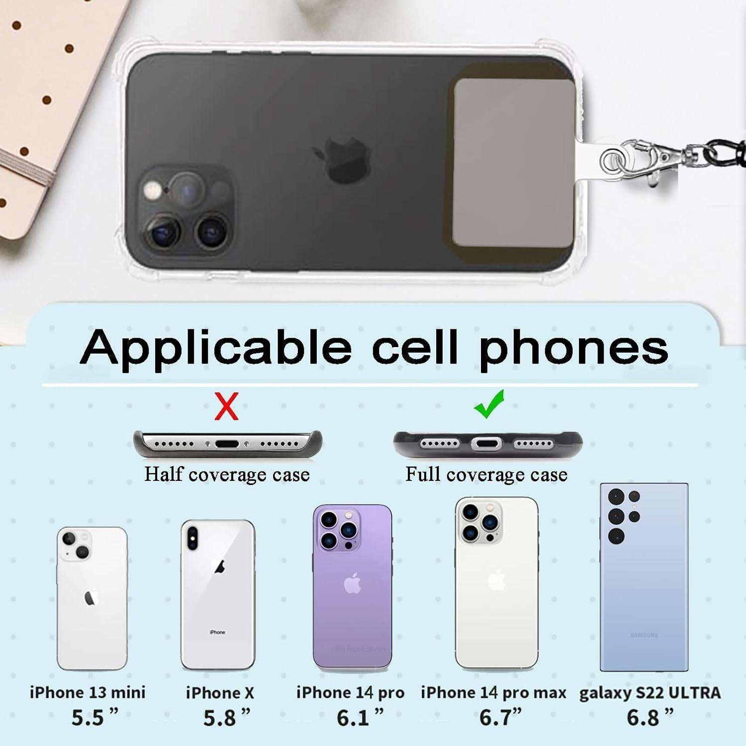 Tether para Teléfono Prime Comfort con Soporte de Silicona