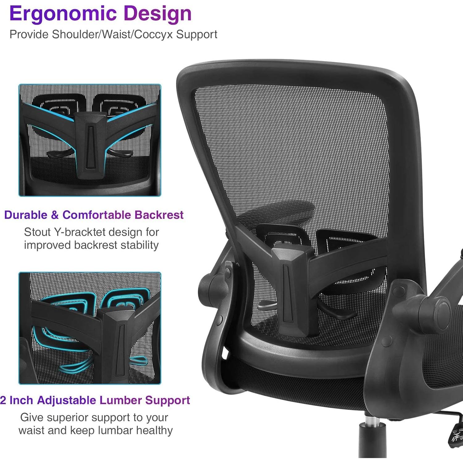 Silla de Oficina Ergonómica ANACCI ZLHECTO Ajustable 136kg