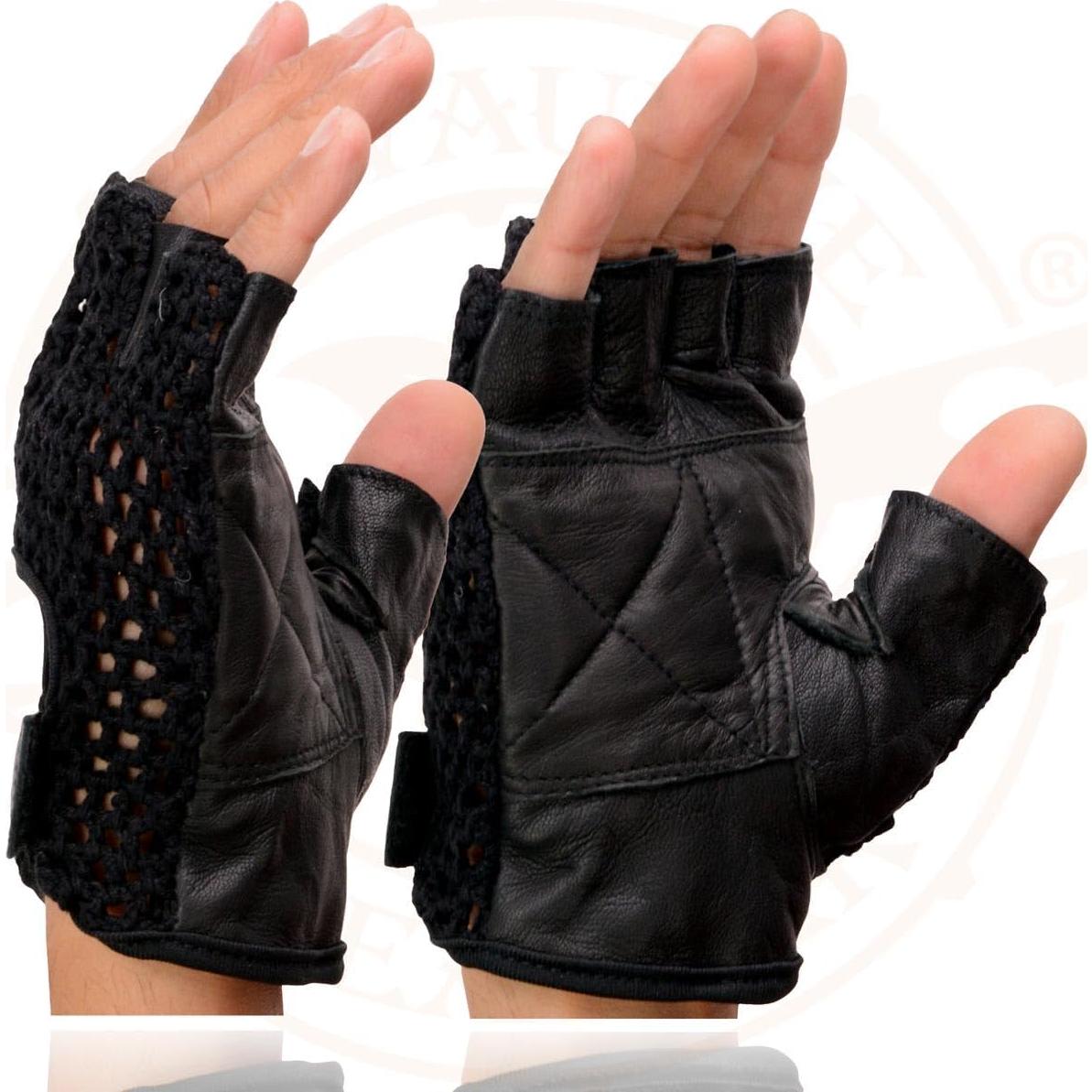 Guantes de Motocicleta Milwaukee Leather SH219 Negro 2X