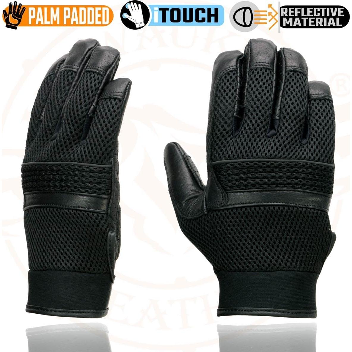 Guantes de motocicleta Milwaukee Leather MG7503 Negro Talla XL