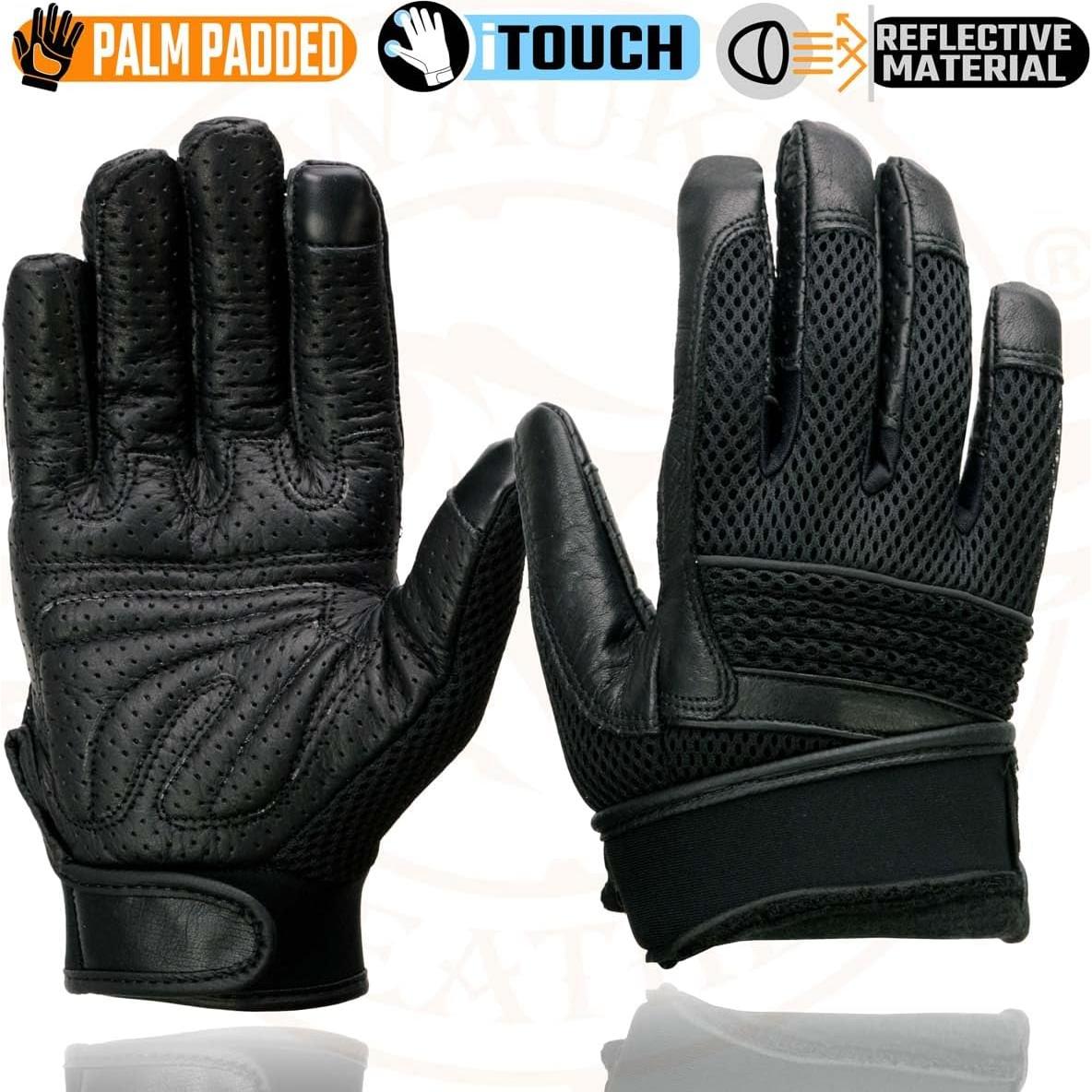 Guantes de motocicleta Milwaukee Leather MG7503 Negro Talla XL