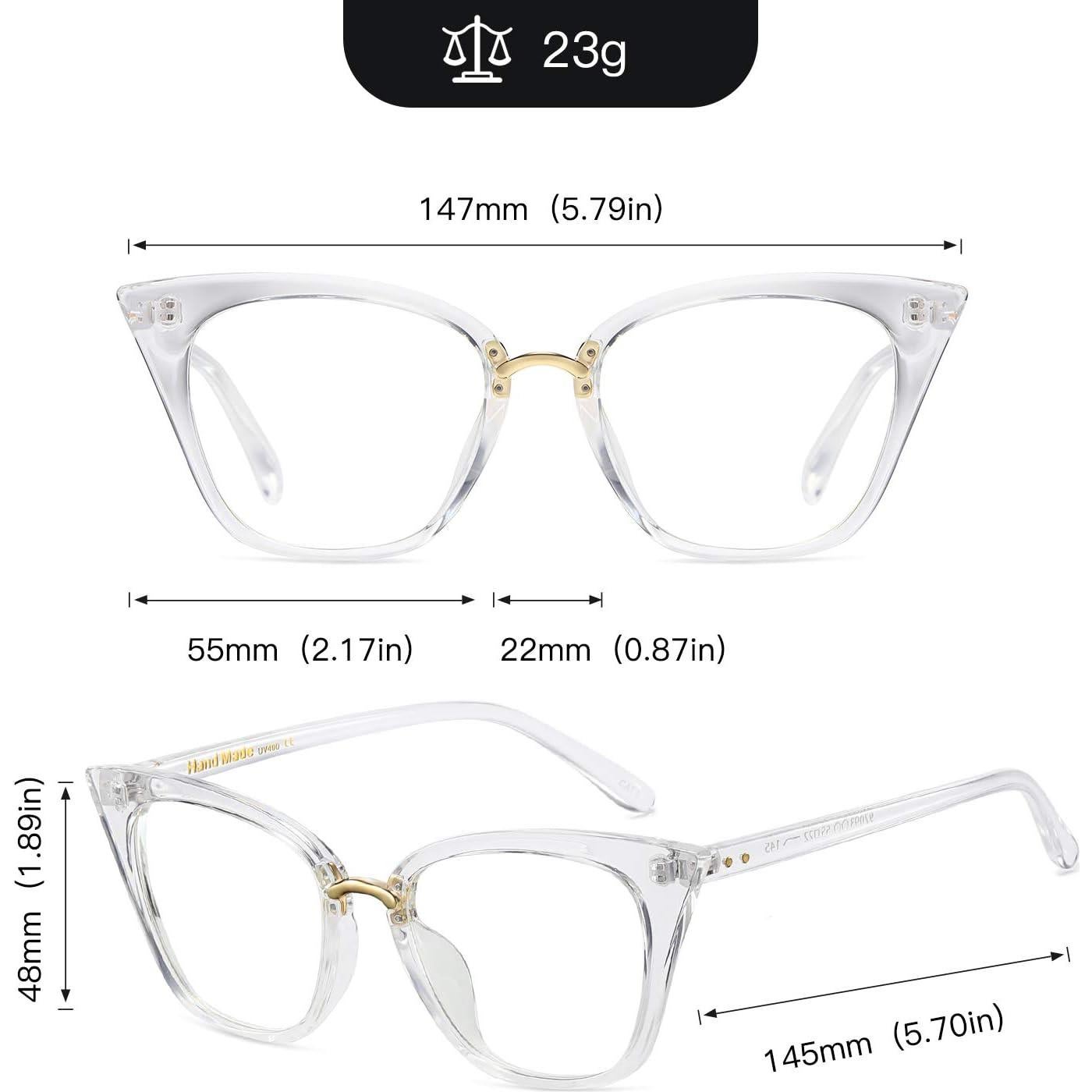 Gafas de Cateye MORESHINE con Bloqueo de Luz Azul 55mm