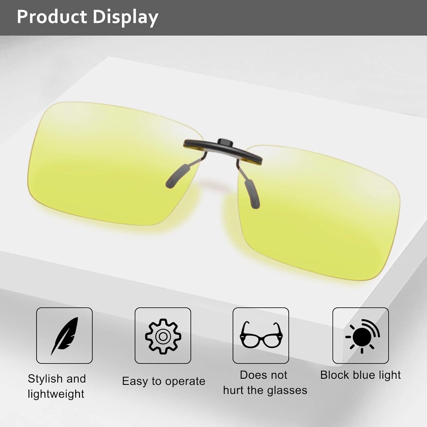 Gafas de Visión Nocturna Clip-on UpaClaire Amarillas