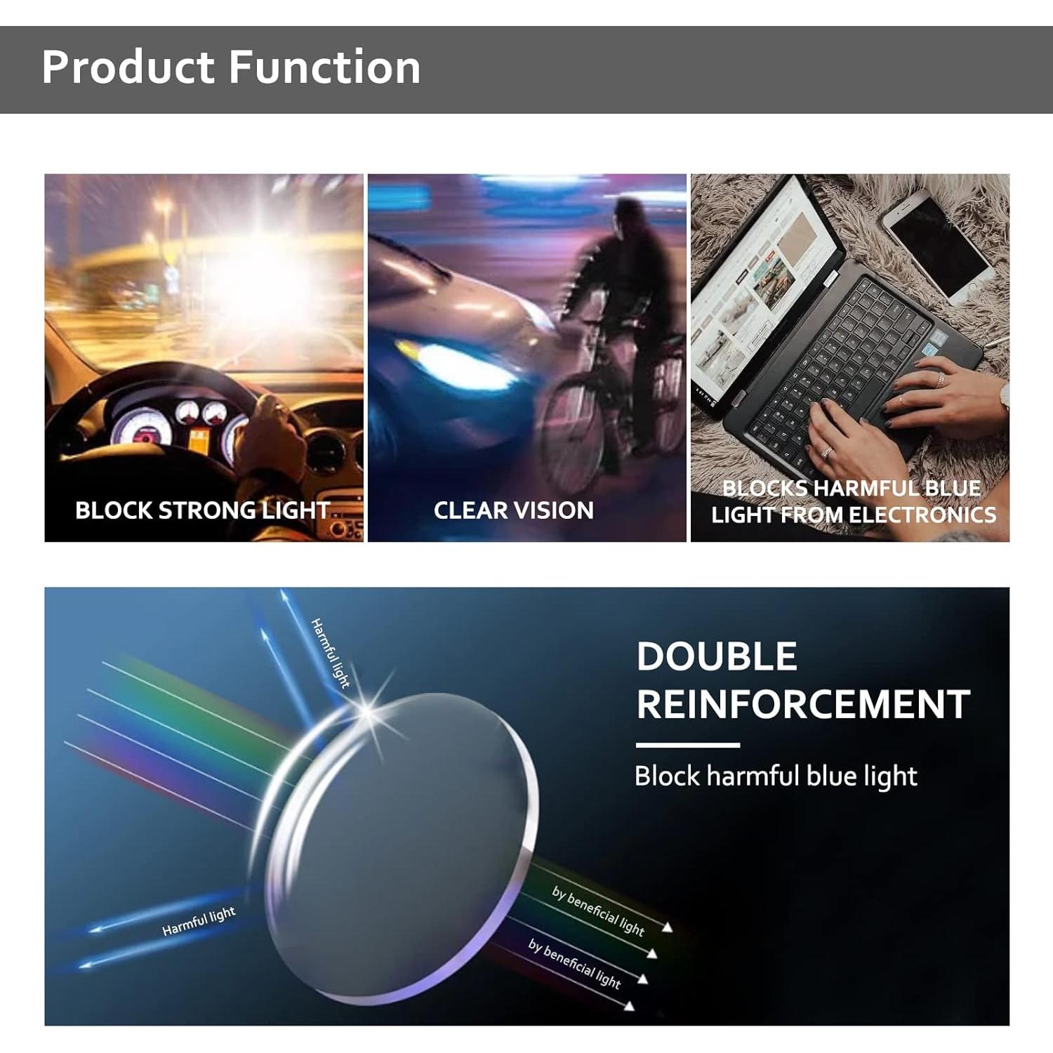 Gafas de Visión Nocturna Clip-on UpaClaire Amarillas