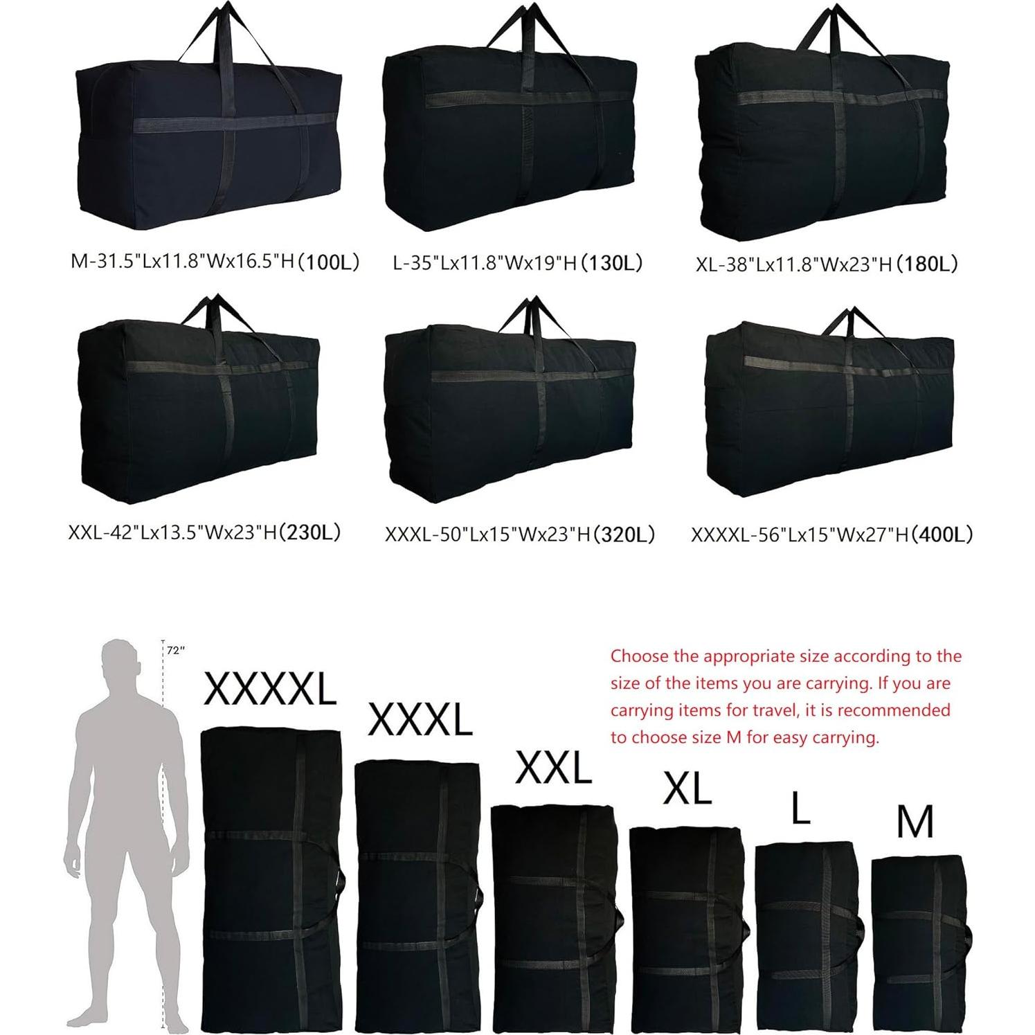 Bolsa Duffle DoYiKe Extra Grande Plegable 88,9x30x48,3cm