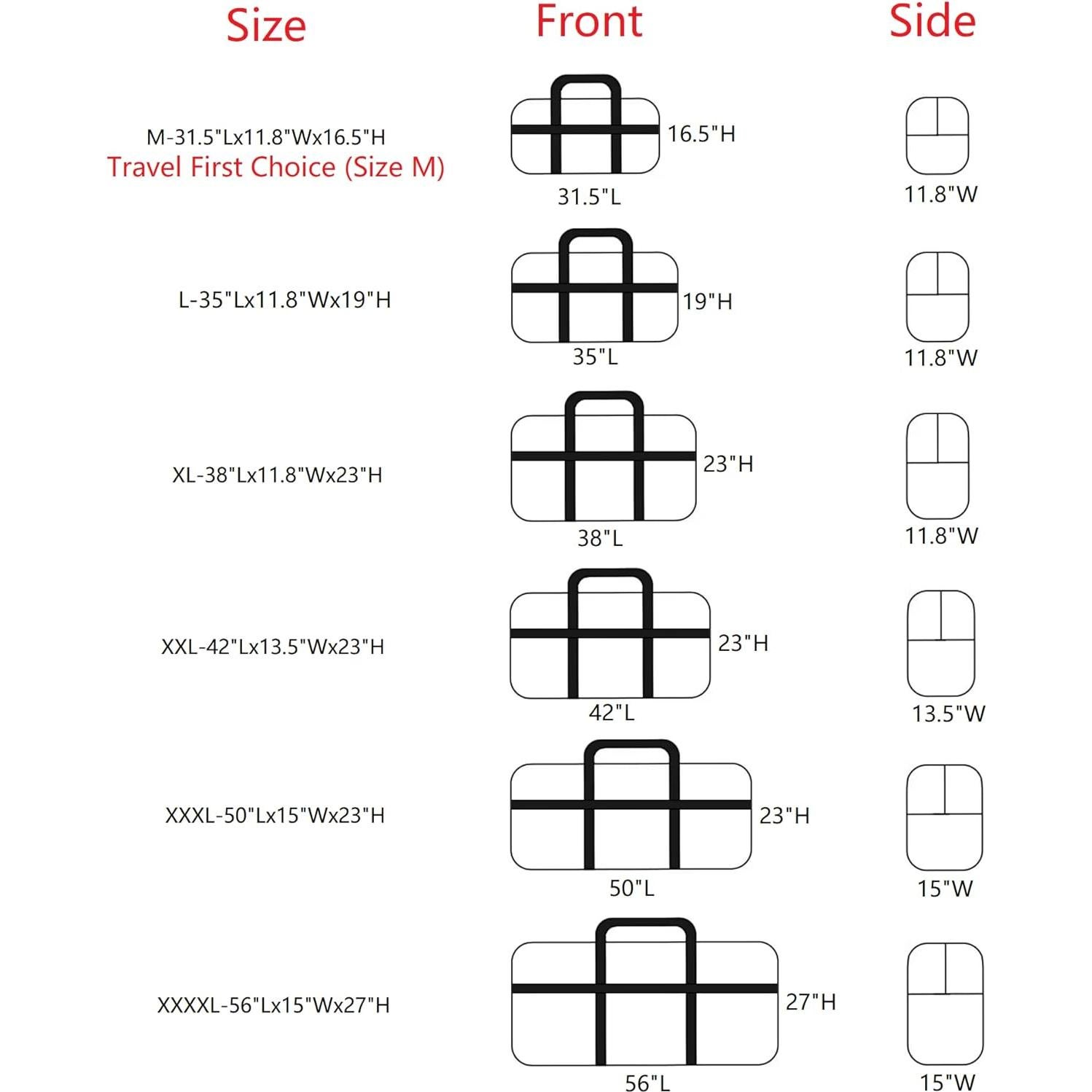 Bolsa Duffle DoYiKe Extra Grande Plegable 88,9x30x48,3cm