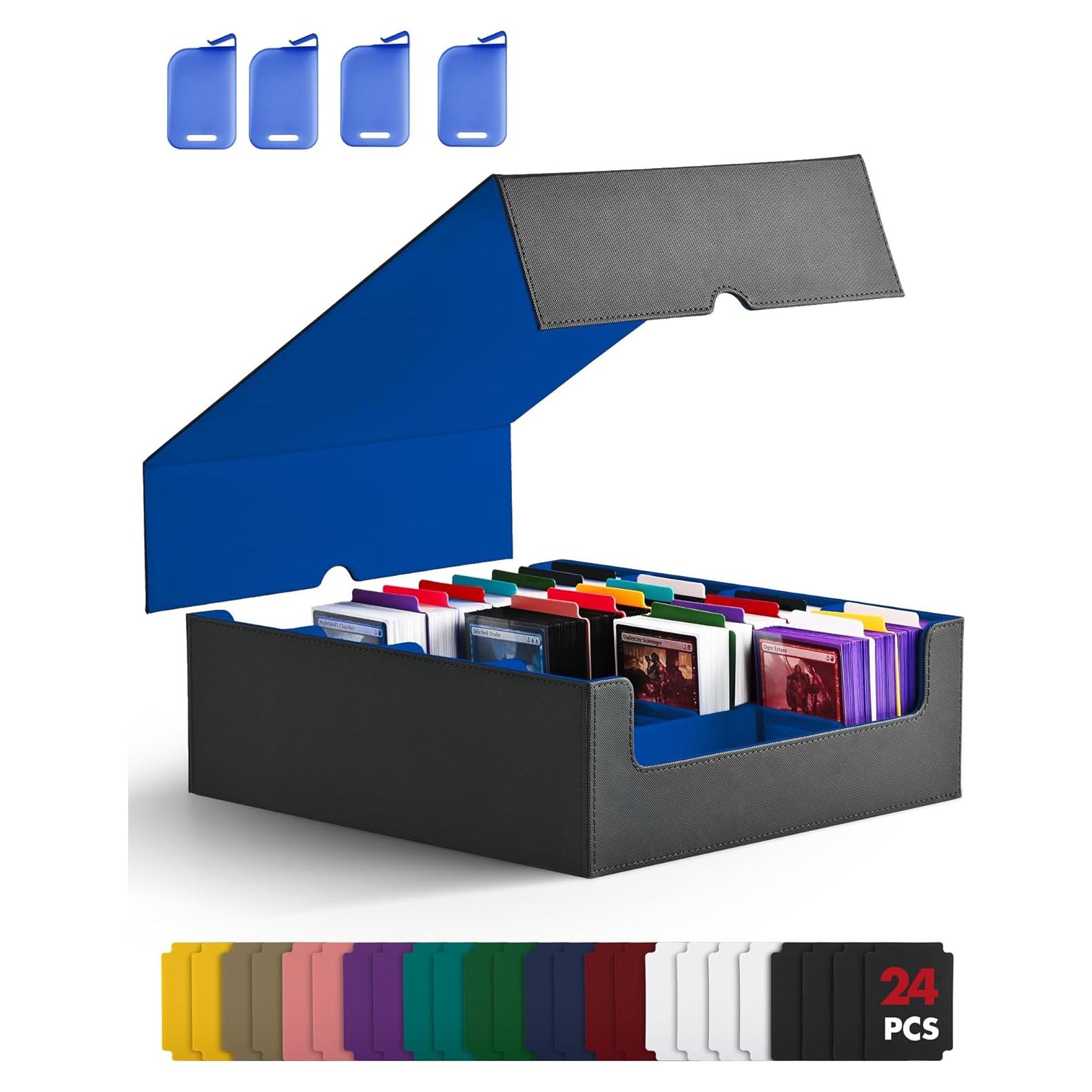 Caja de Almacenamiento de Cartas ZLCA 3000+ Cartas Negro/Azul