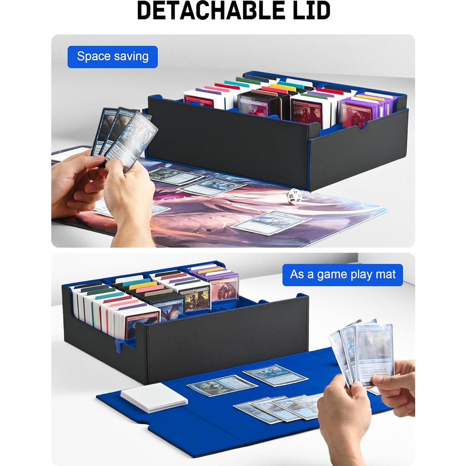 Caja de Almacenamiento de Cartas ZLCA 3000+ Cartas Negro/Azul