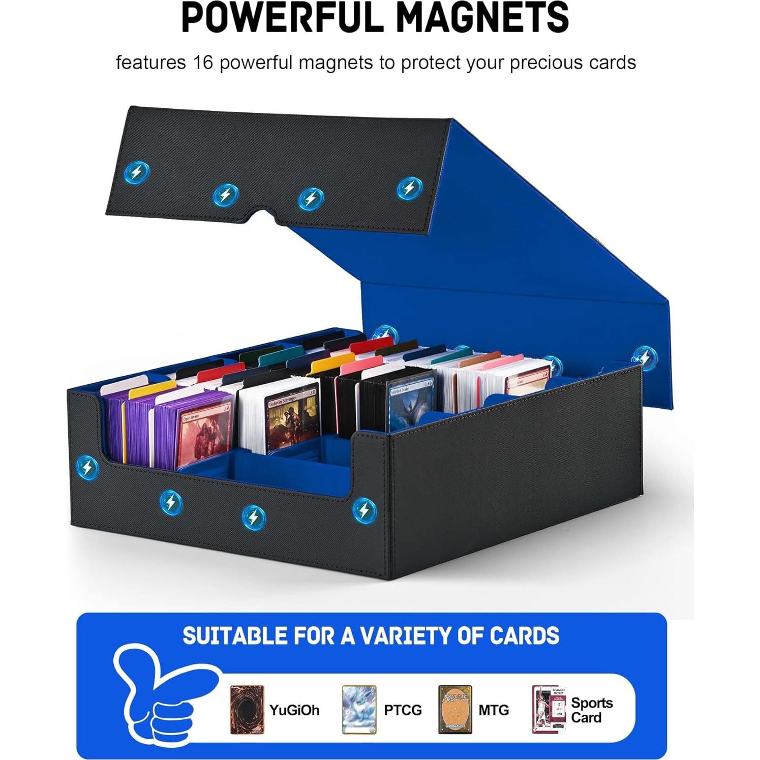 Caja de Almacenamiento de Cartas ZLCA 3000+ Cartas Negro/Azul