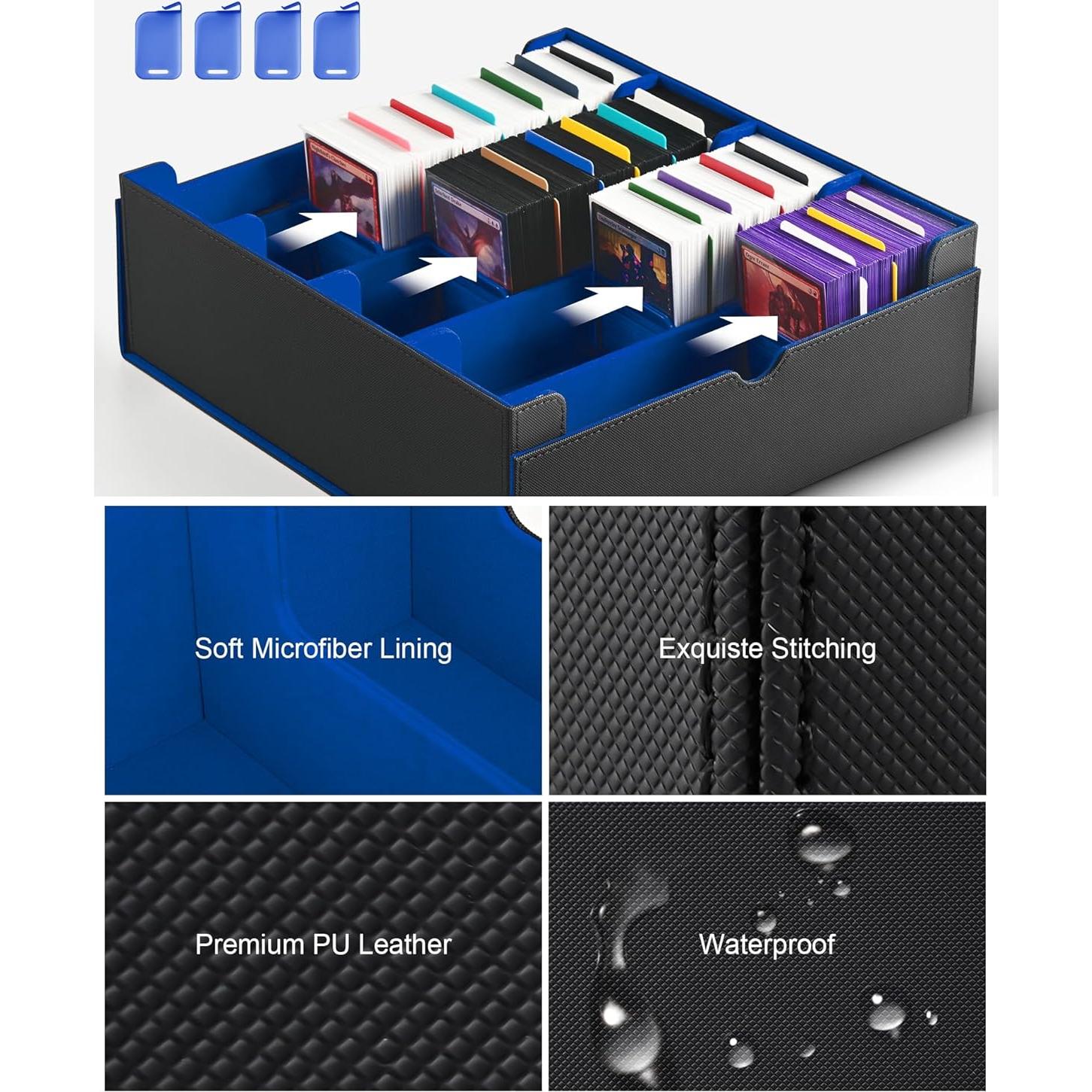Caja de Almacenamiento de Cartas ZLCA 3000+ Cartas Negro/Azul