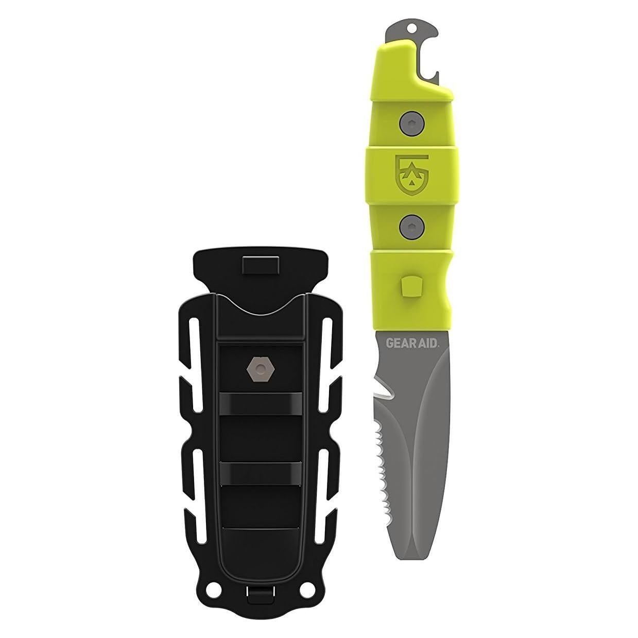 Cuchillo de Paleta GEAR AID Akua 3" con Funda Verde