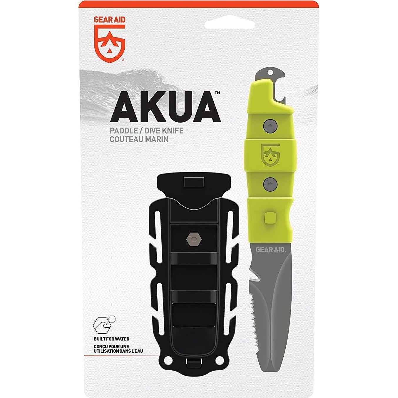 Cuchillo de Paleta GEAR AID Akua 3" con Funda Verde