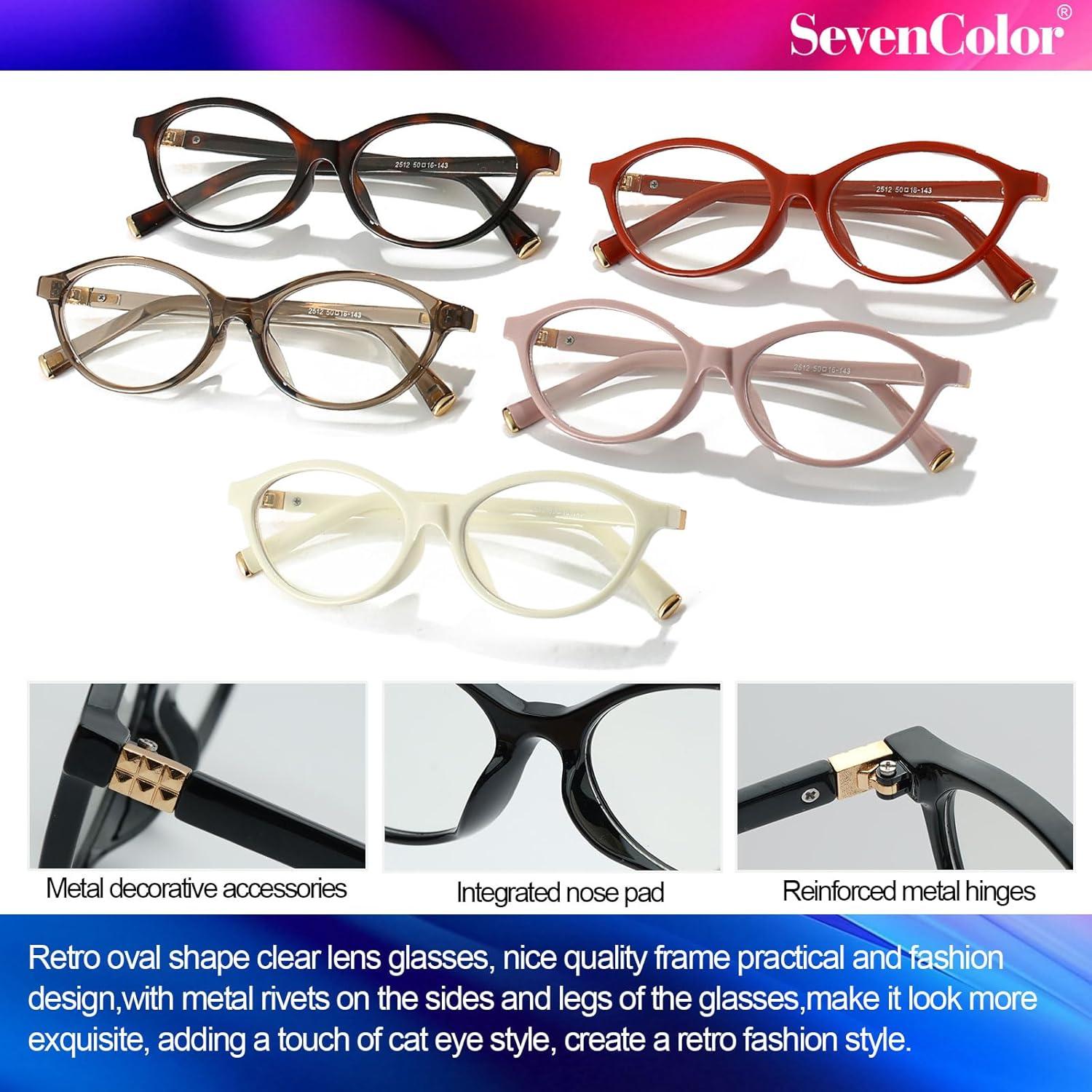 Gafas Ovaladas Retro SevenColor SC2501 con Bloqueo Luz Azul