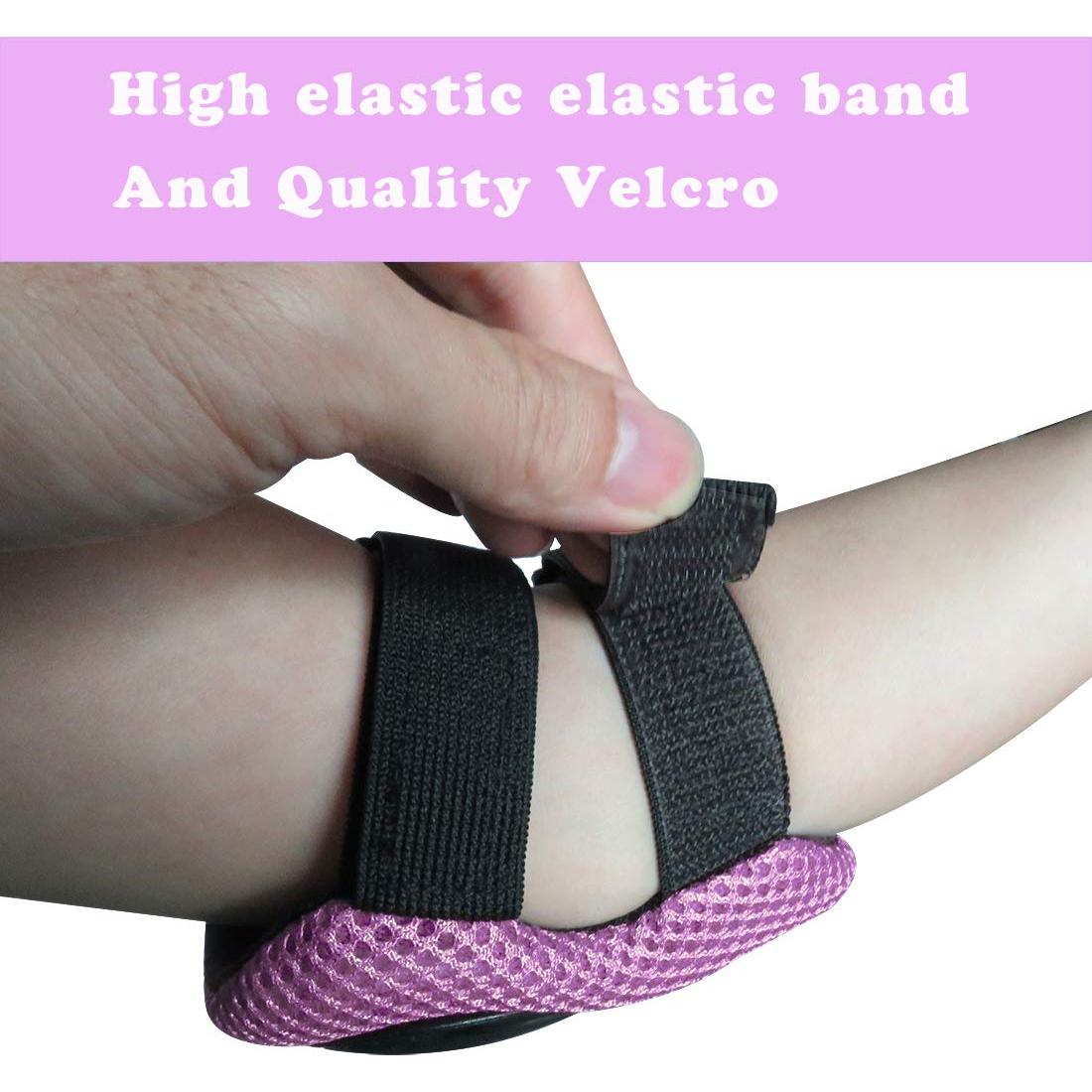 Kit de Protección para Niños GEQID - Rodilleras y Muñequera Rosa