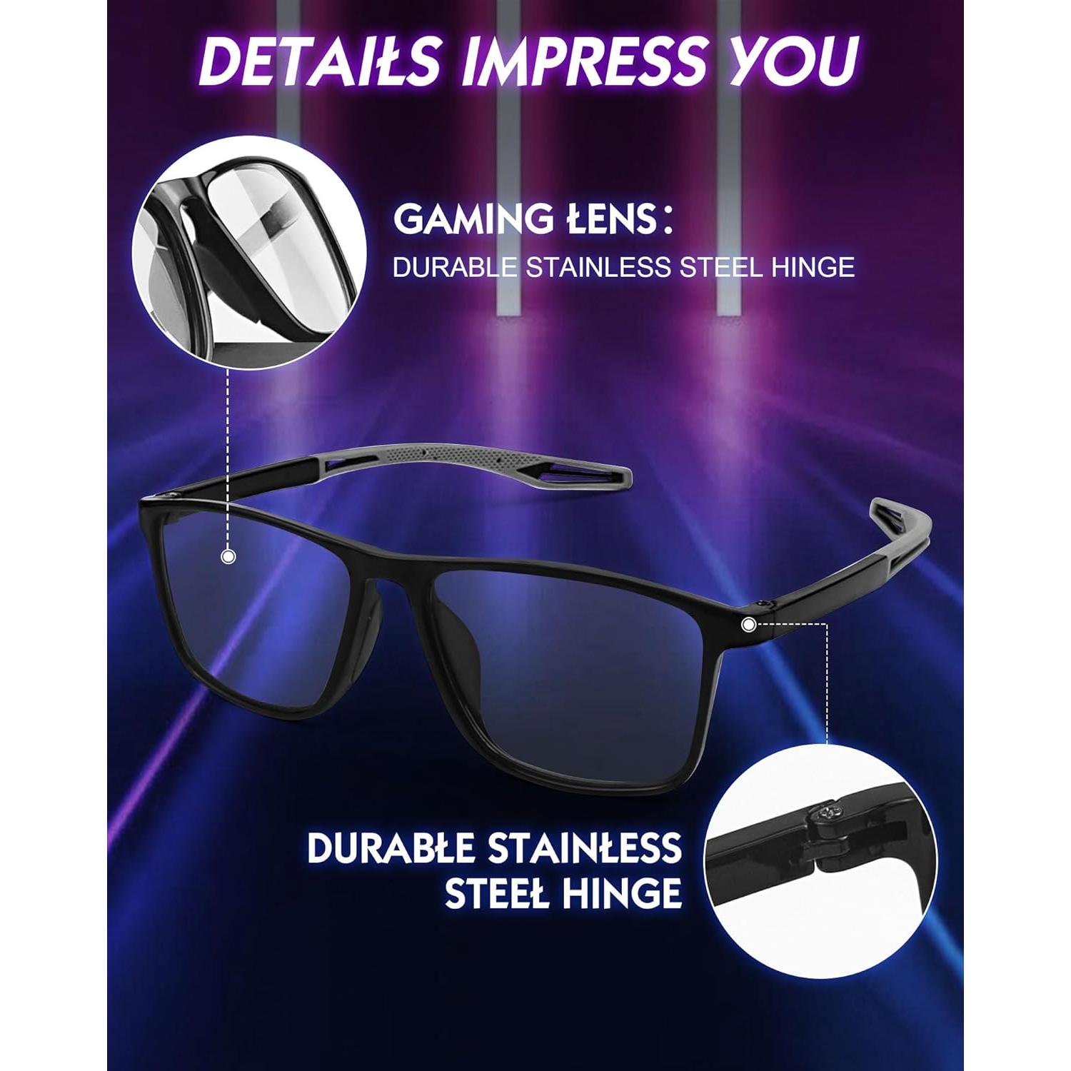 Gafas Anti-Luz Azul HMTIY Unisex - Lentes Claros UV400