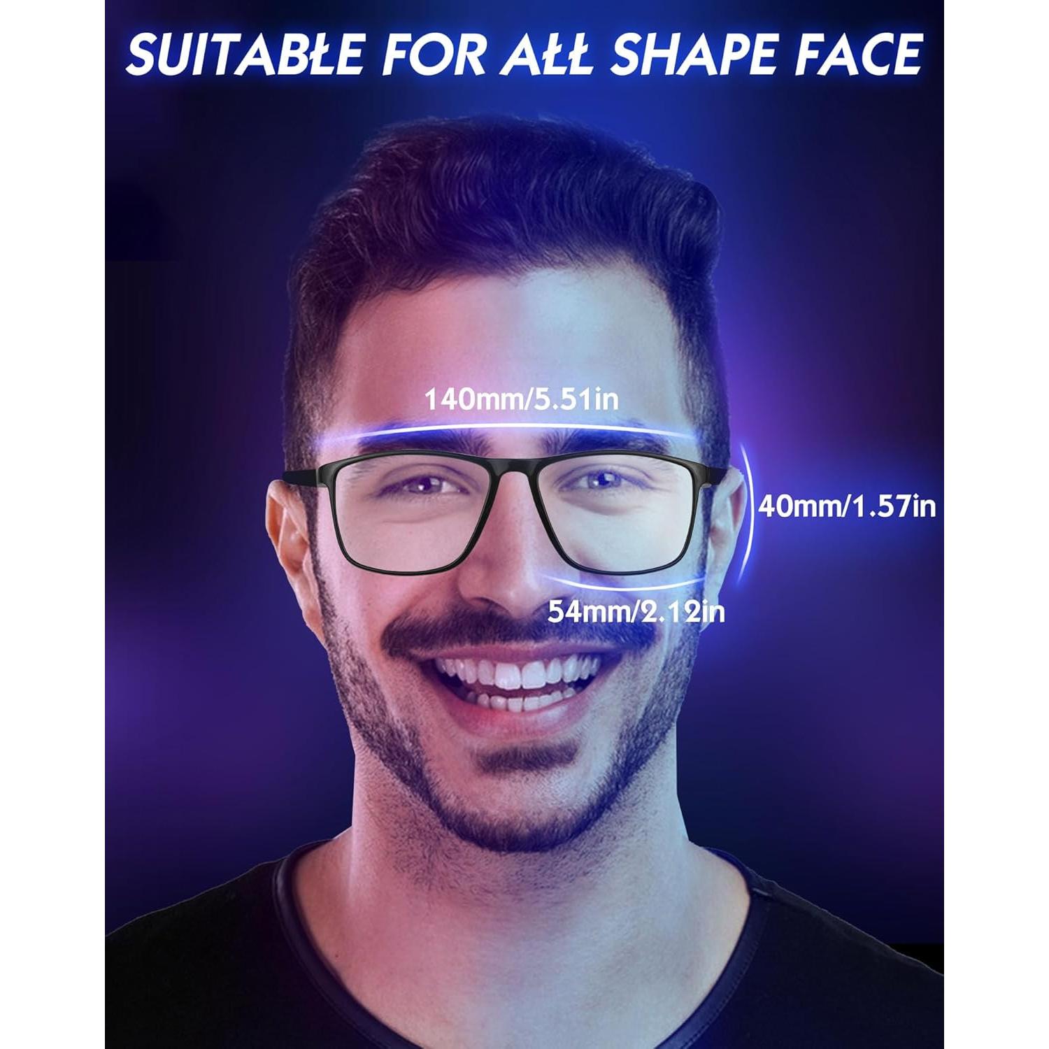 Gafas Anti-Luz Azul HMTIY Unisex - Lentes Claros UV400