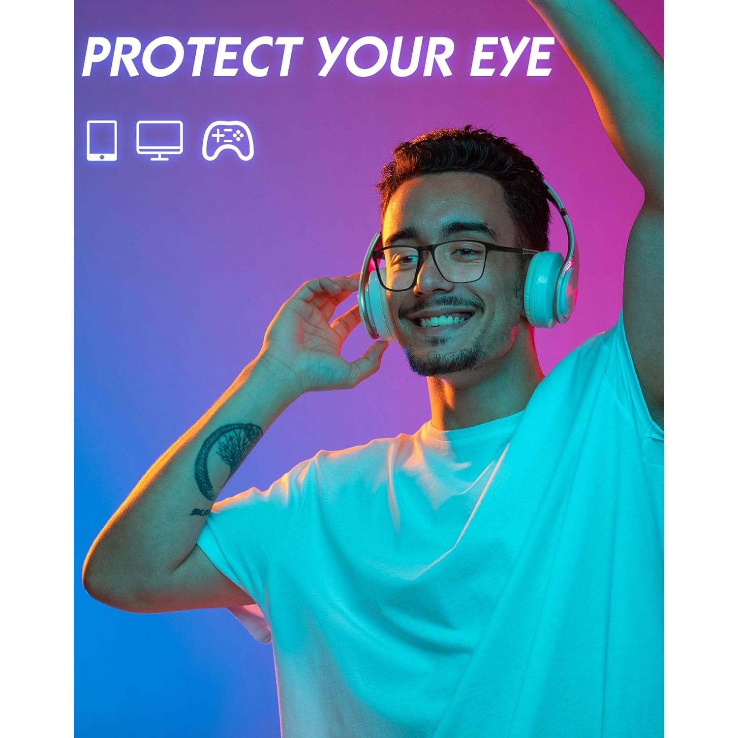 Gafas Anti-Luz Azul HMTIY Unisex - Lentes Claros UV400