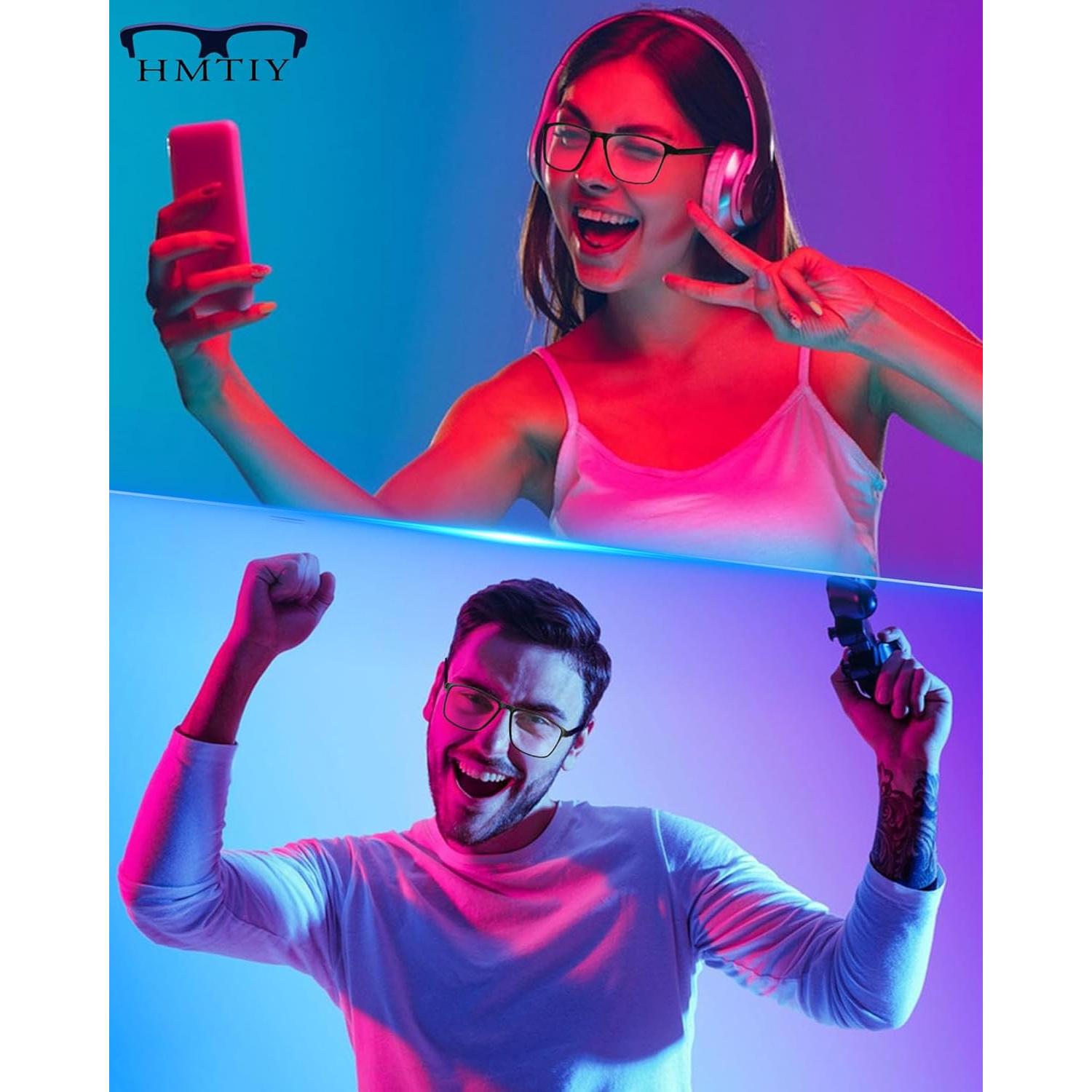 Gafas Anti-Luz Azul HMTIY Unisex - Lentes Claros UV400