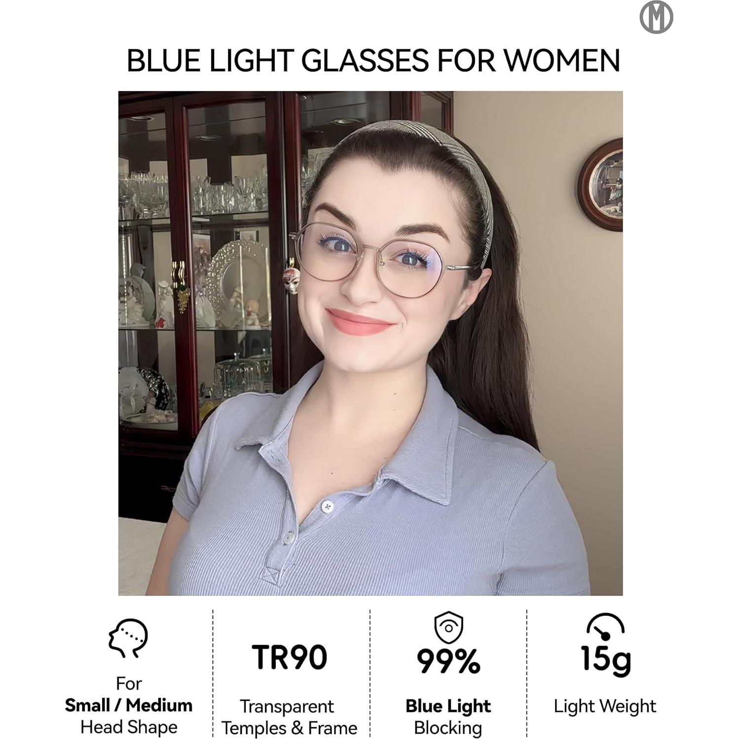 Gafas de Juego MVICRDU con Filtro de Luz Azul 99% - Adulto Unisex