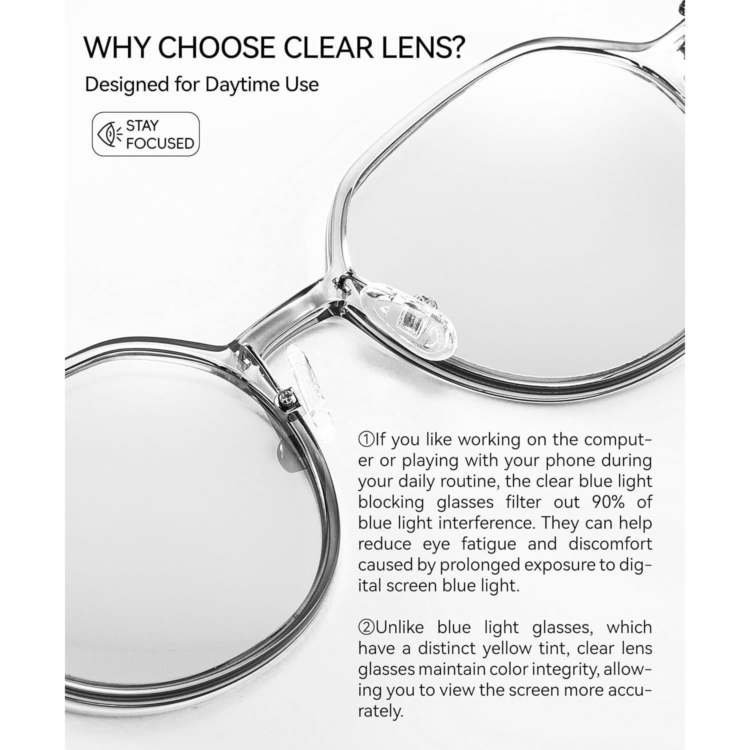 Gafas de Juego MVICRDU con Filtro de Luz Azul 99% - Adulto Unisex