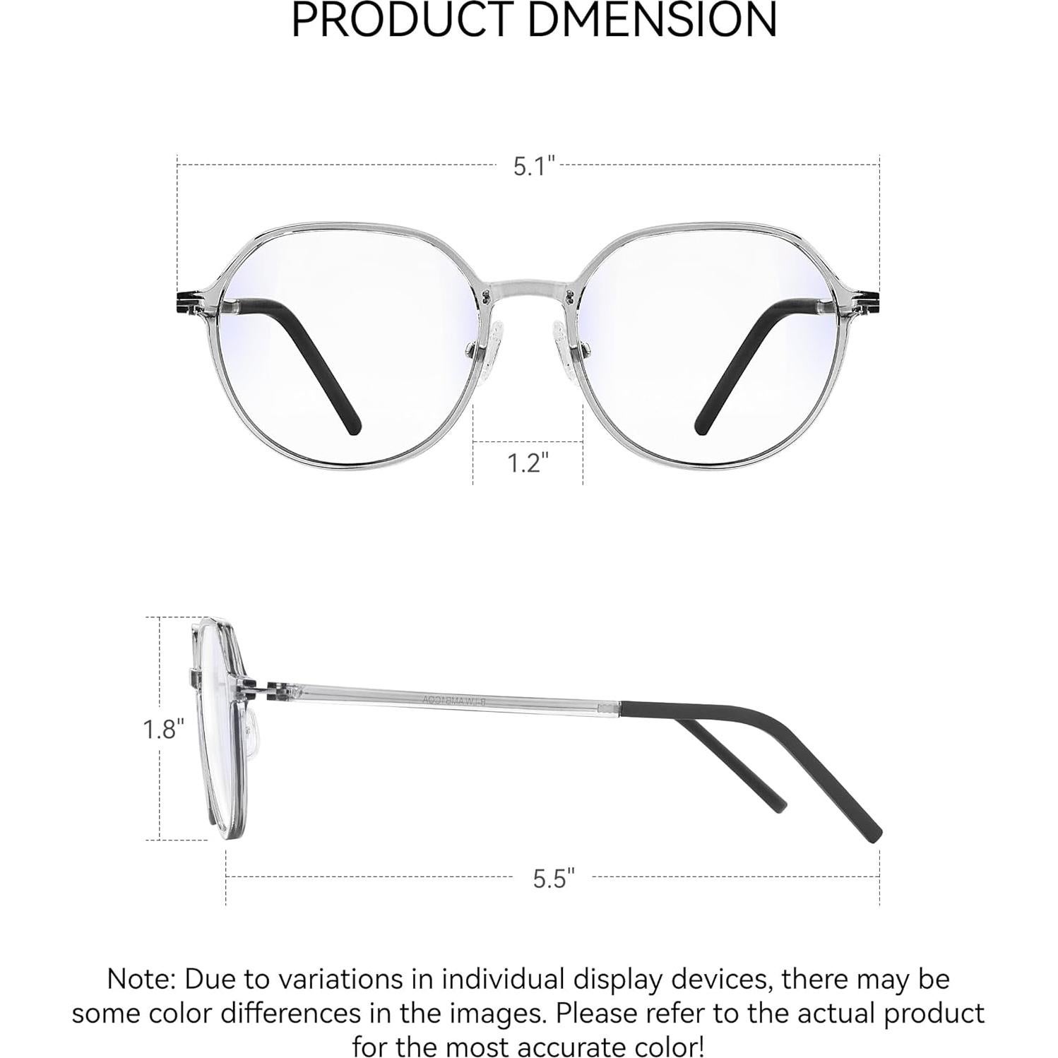 Gafas de Juego MVICRDU con Filtro de Luz Azul 99% - Adulto Unisex