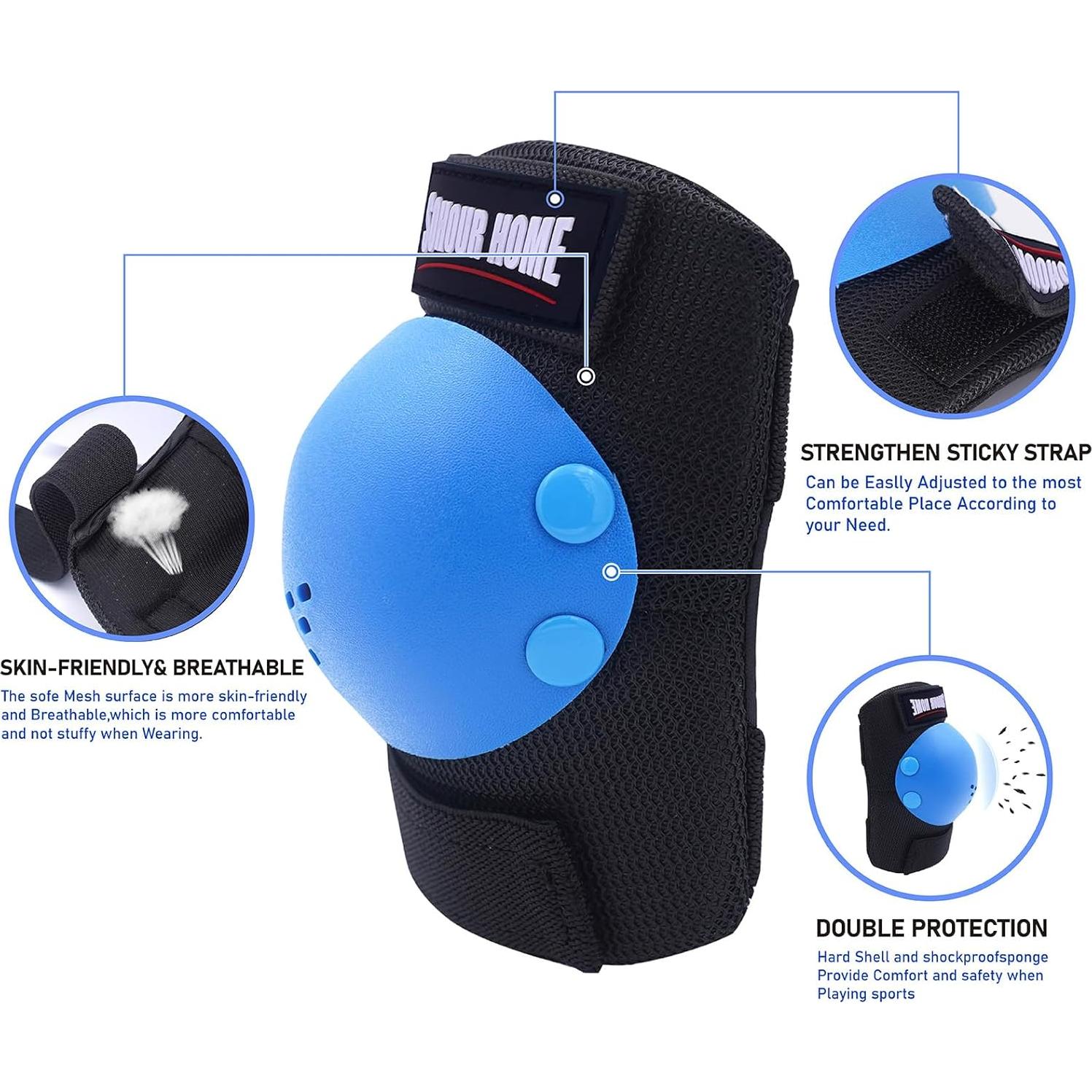 Set de Rodilleras y Muñequera SOHOUR HOME para Niños