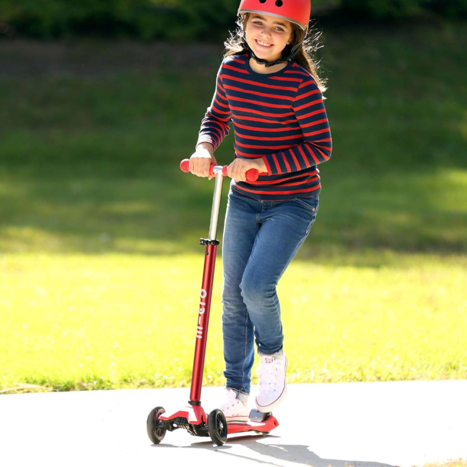 Scooter Micro Maxi Deluxe LED 3 Ruedas para Niños 5-12 Años