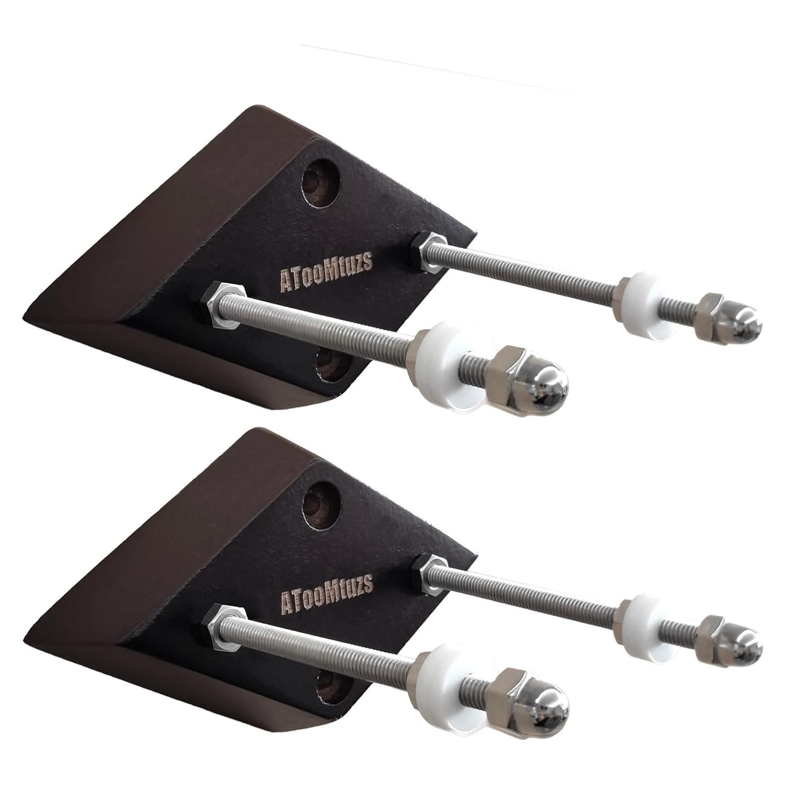 Soporte de Pared para Skateboard ATOOMTUZS Madera Negra 2 Pzs