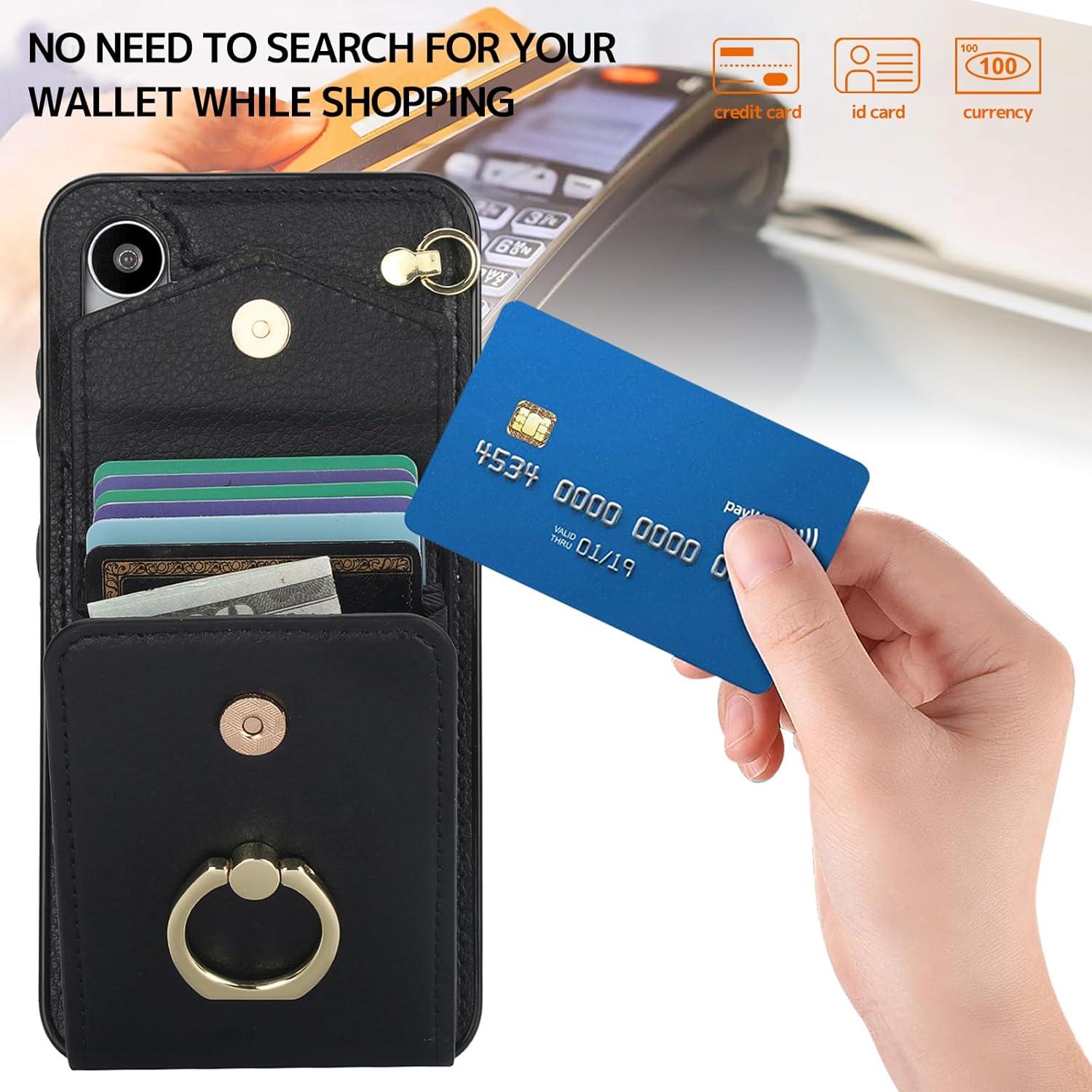 Funda de Cartera Ninki para Samsung Galaxy S24 Plus Negra