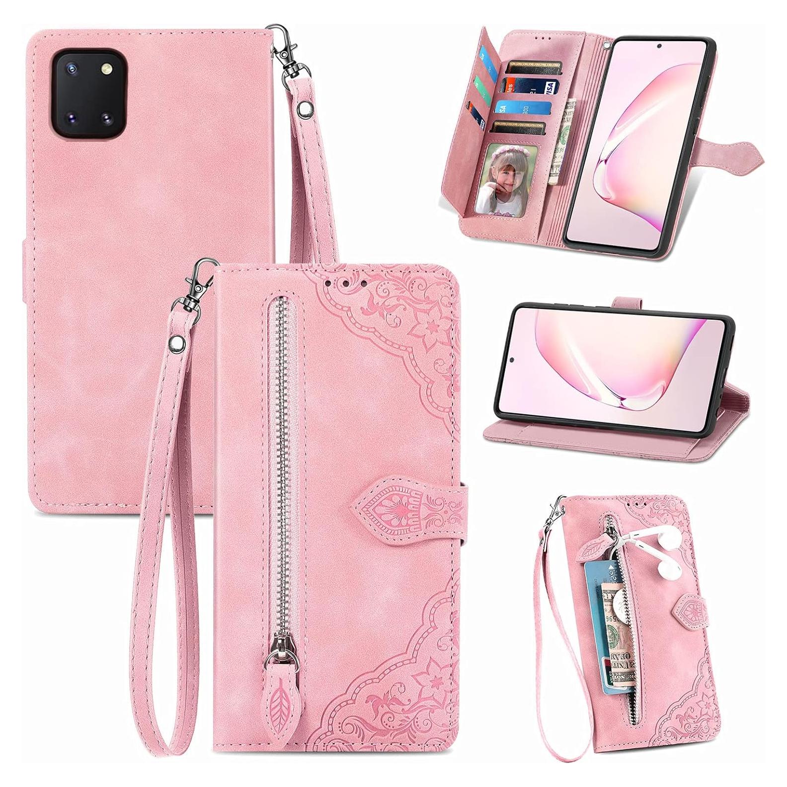 Funda Billetera Furiet Rosa para Samsung A81 M60S Note 10 Lite