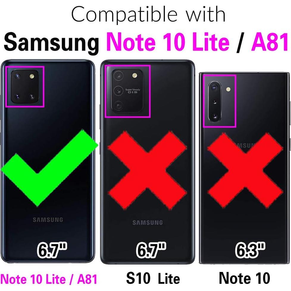 Funda Billetera Furiet Rosa para Samsung A81 M60S Note 10 Lite