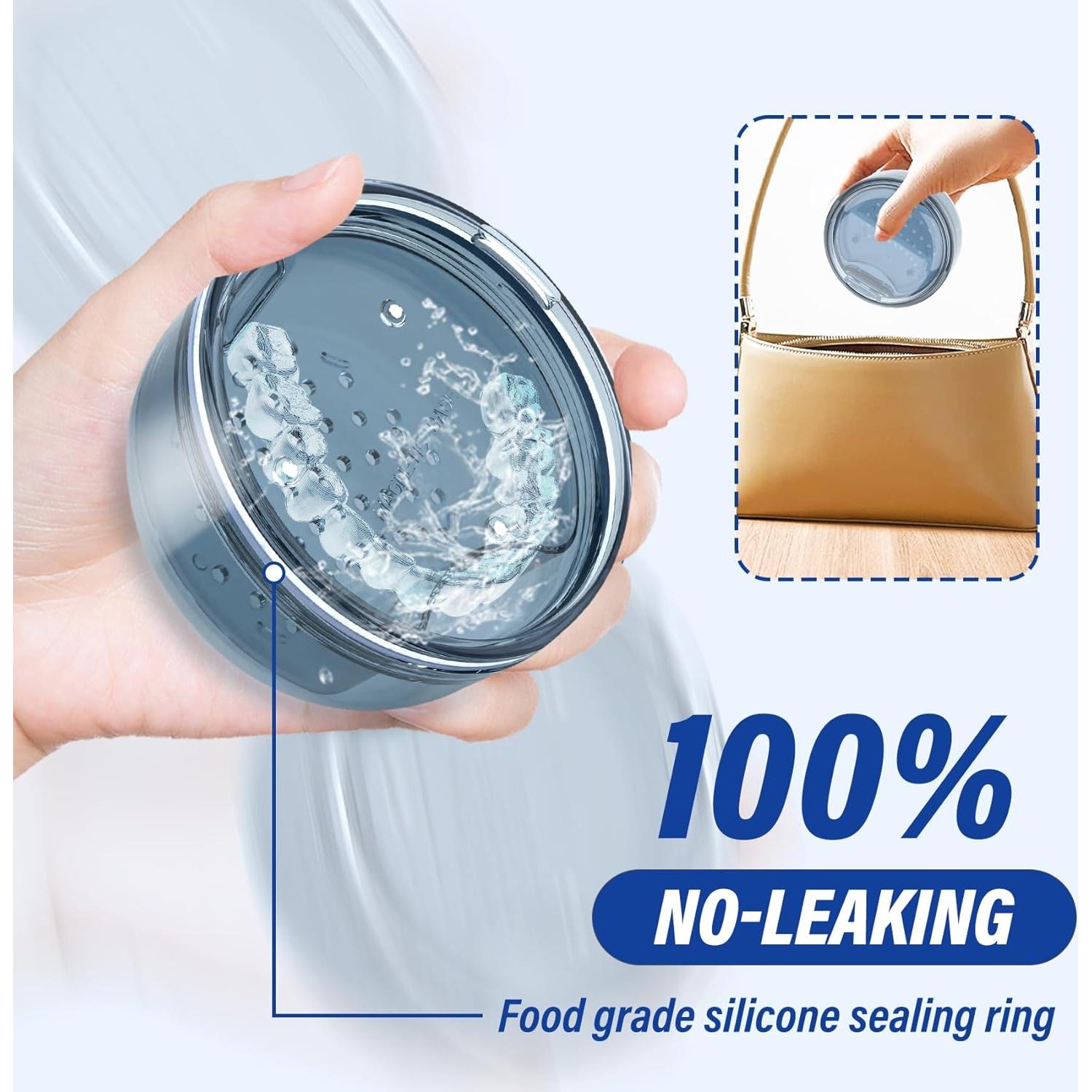 Estuche 2 en 1 para Dentaduras Anlantrade Azul