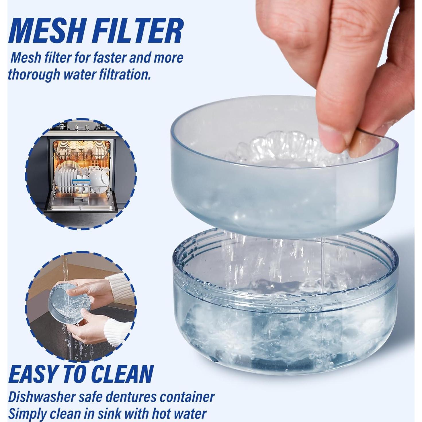 Estuche 2 en 1 para Dentaduras Anlantrade Azul