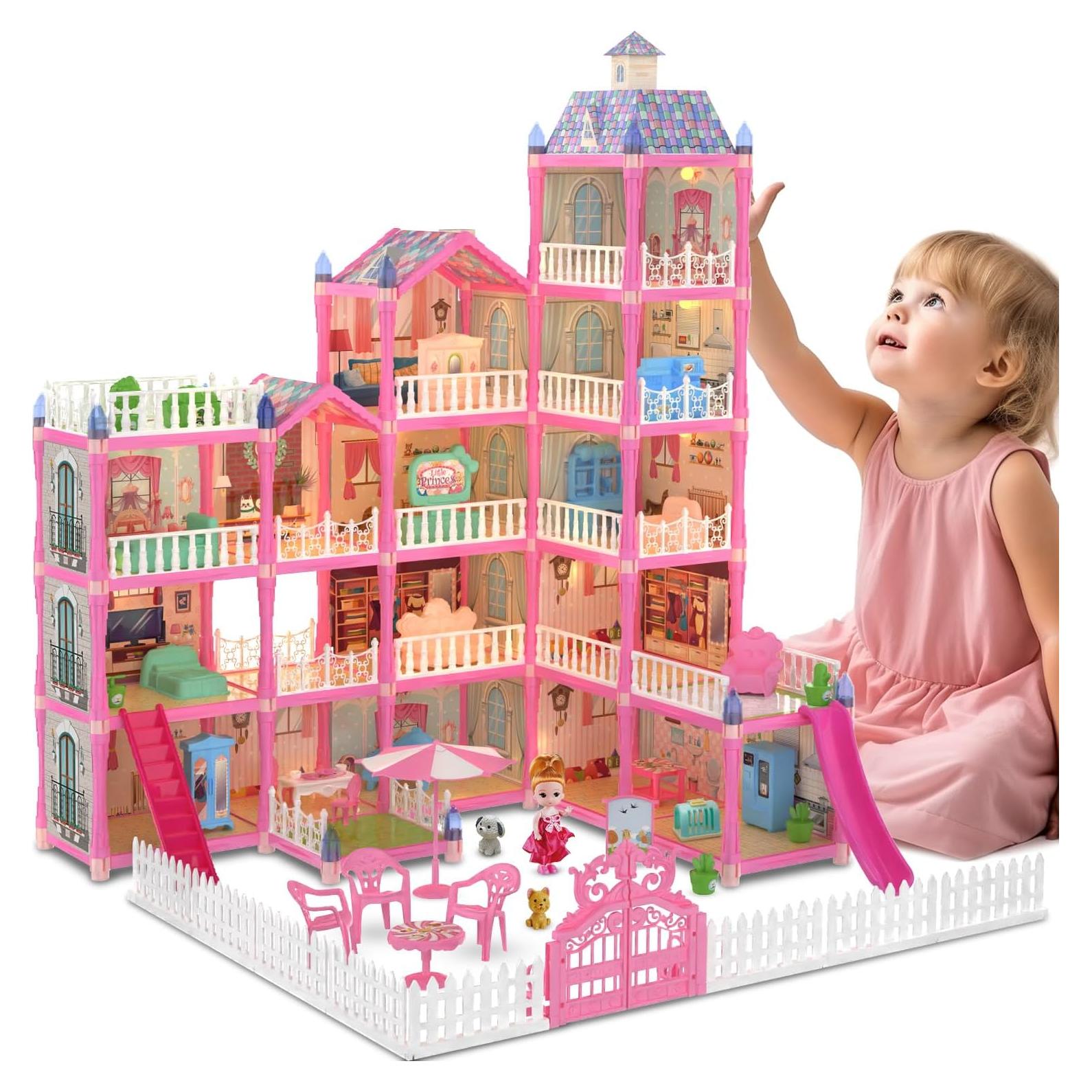 Casa de Muñecas JoyZin 15 Habitaciones 374 Piezas para Niñas