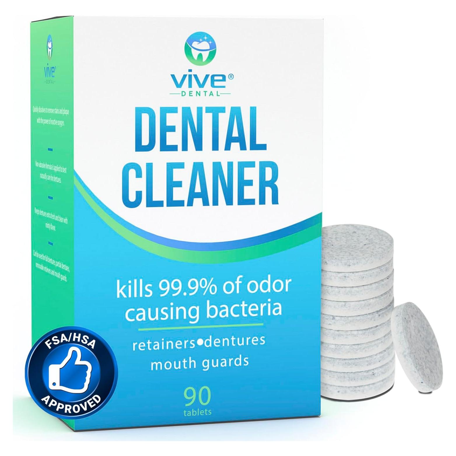 Tabletas Limpiadoras Dentales Vive Dental 90 Unidades