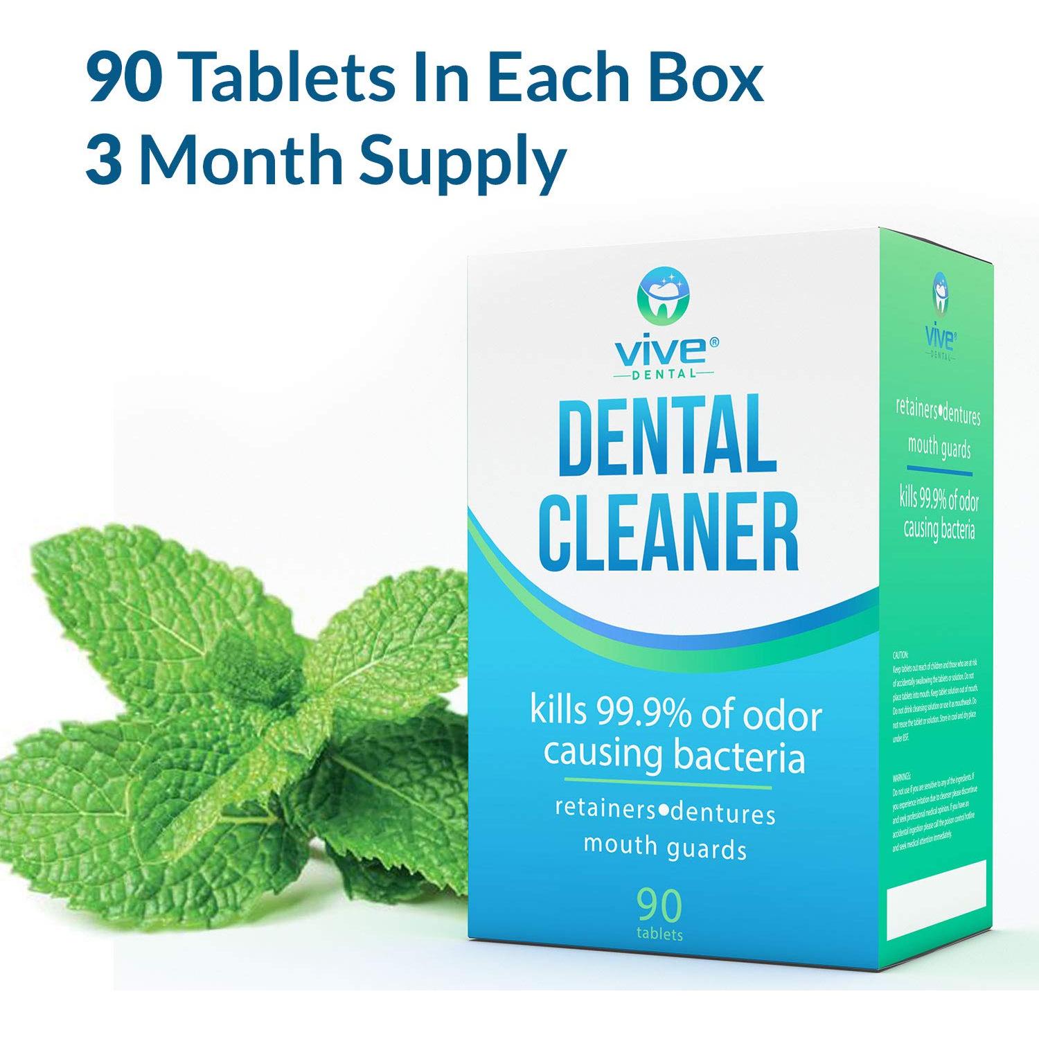 Tabletas Limpiadoras Dentales Vive Dental 90 Unidades