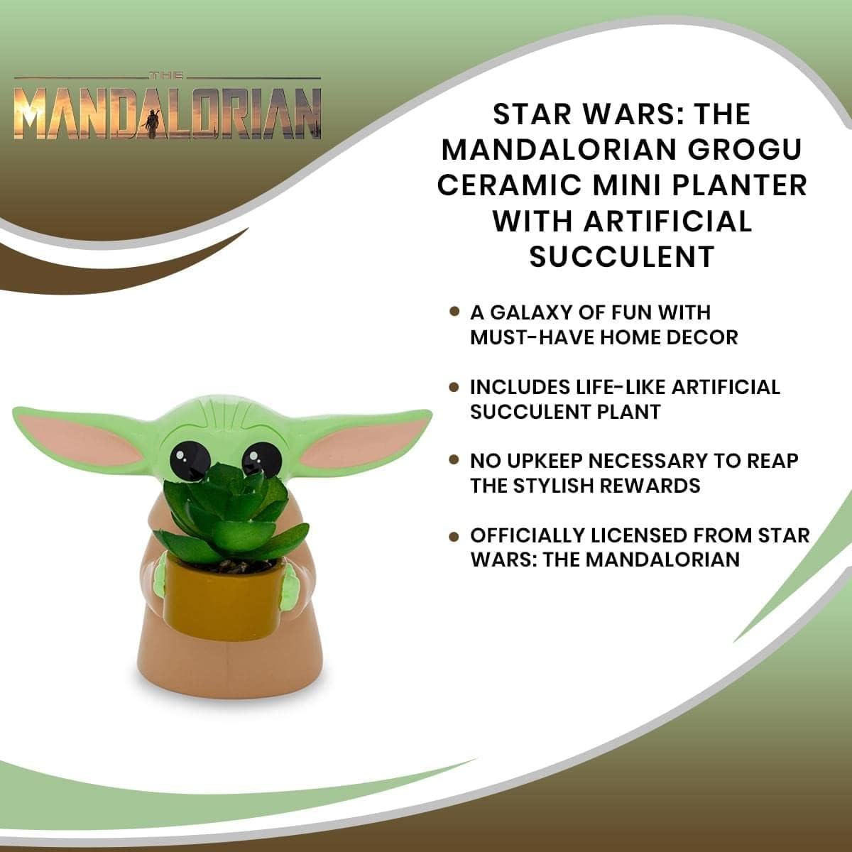 Maceta mini Grogu de cerámica 10 cm Star Wars