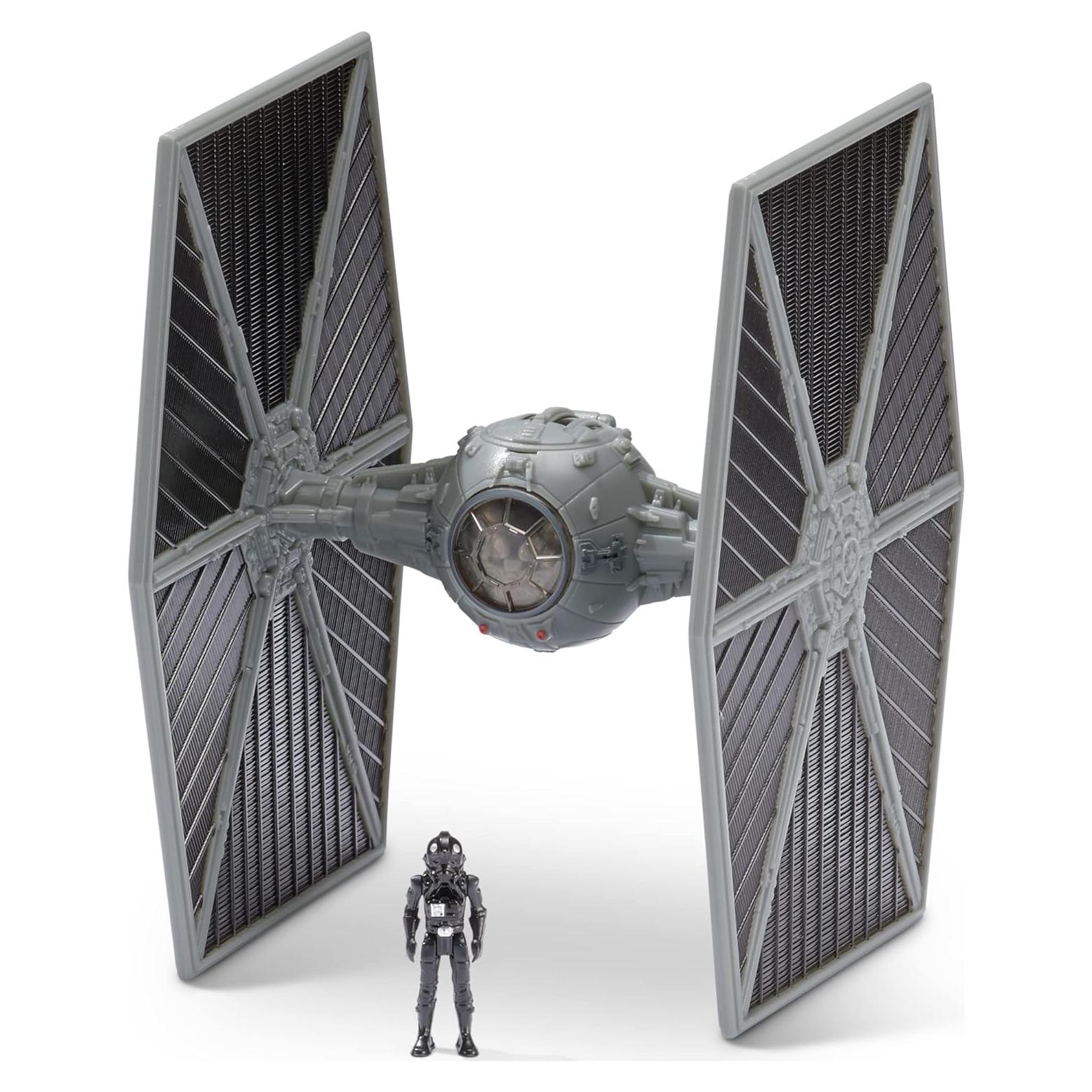 Caza TIE Micro Galaxy Star Wars JAZWARES 7.62 cm con Piloto