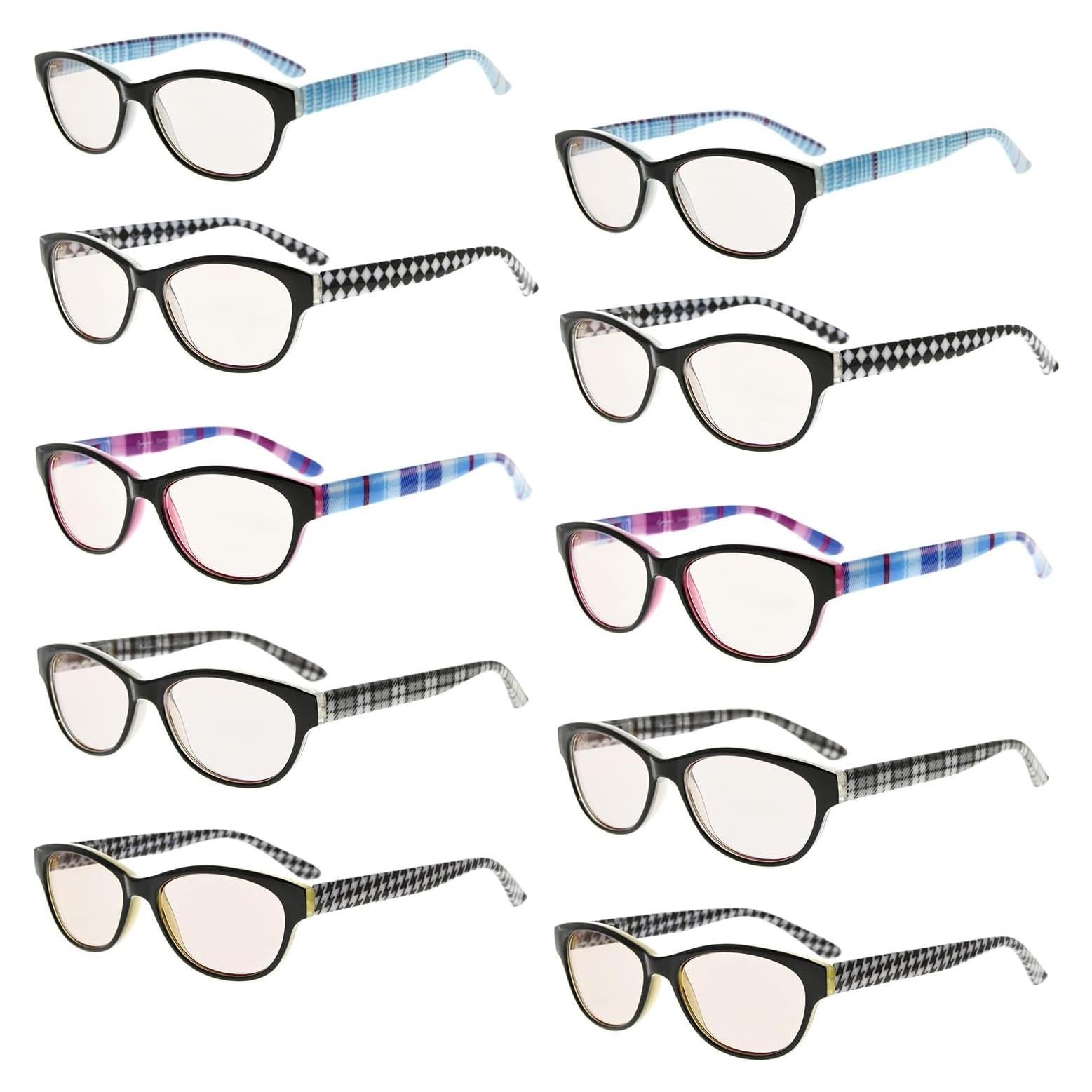 Gafas de Lectura Eyekepper 10 Paquete +2.50 Luz Azul Mujeres