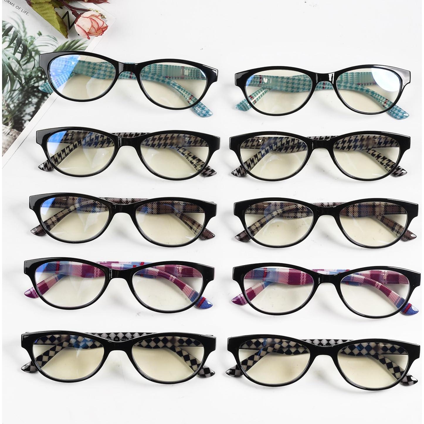 Gafas de Lectura Eyekepper 10 Paquete +2.50 Luz Azul Mujeres