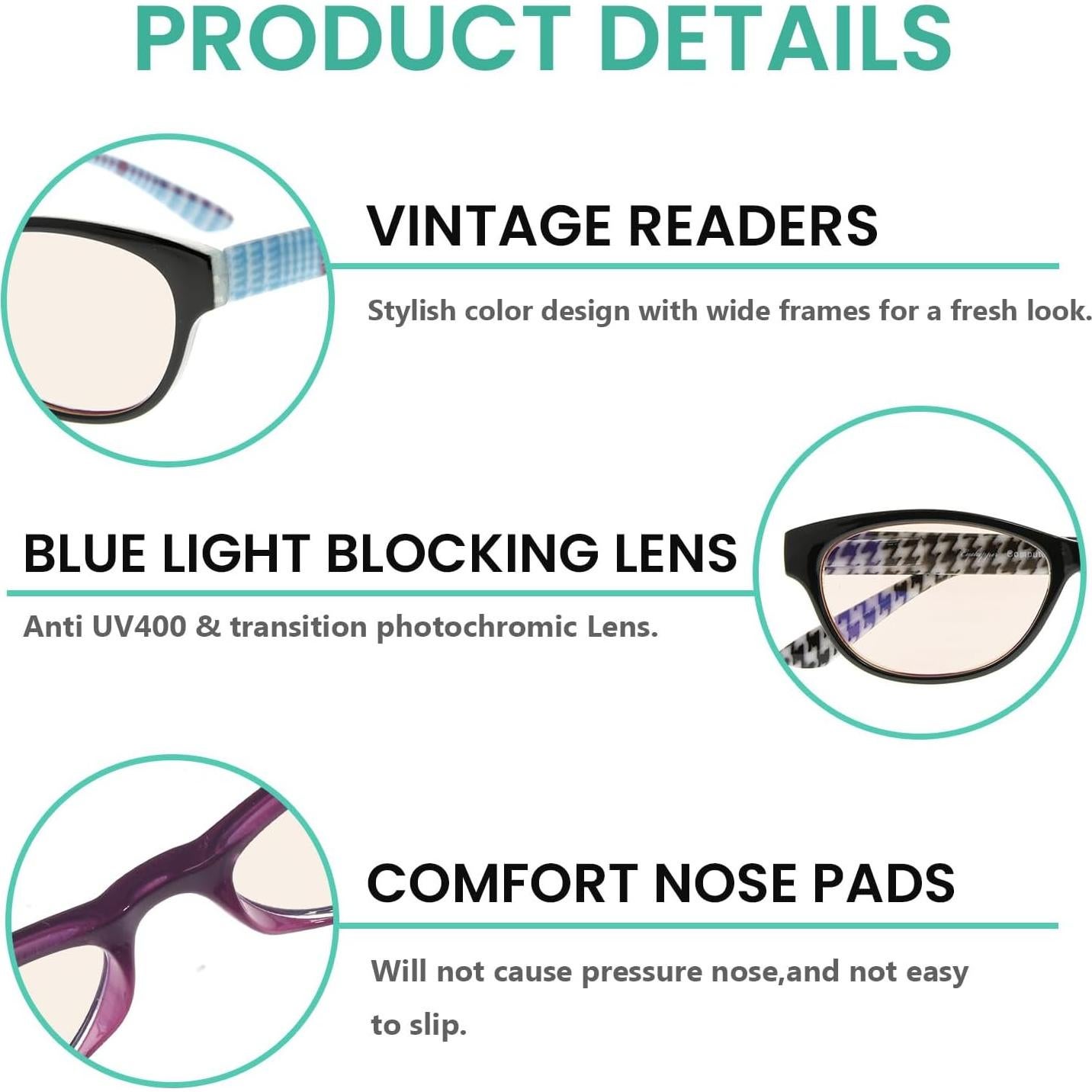 Gafas de Lectura Eyekepper 10 Paquete +2.50 Luz Azul Mujeres