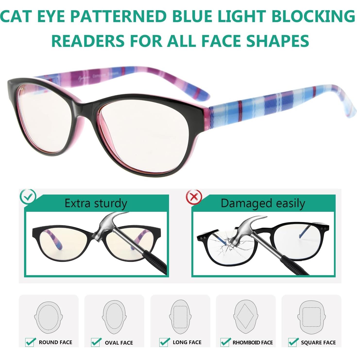 Gafas de Lectura Eyekepper 10 Paquete +2.50 Luz Azul Mujeres