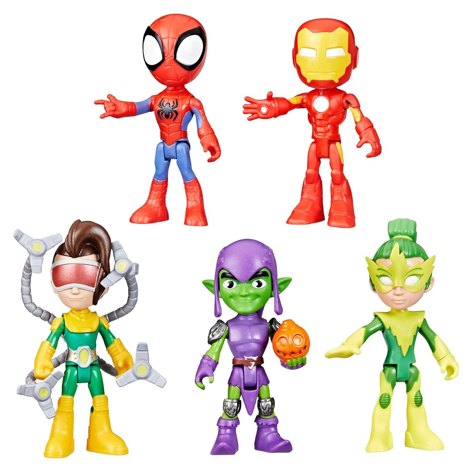 Paquete de Figuras de Acción Spidey y Amigos Marvel - 5 Piezas