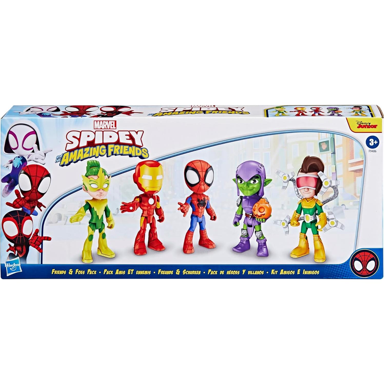 Paquete de Figuras de Acción Spidey y Amigos Marvel - 5 Piezas