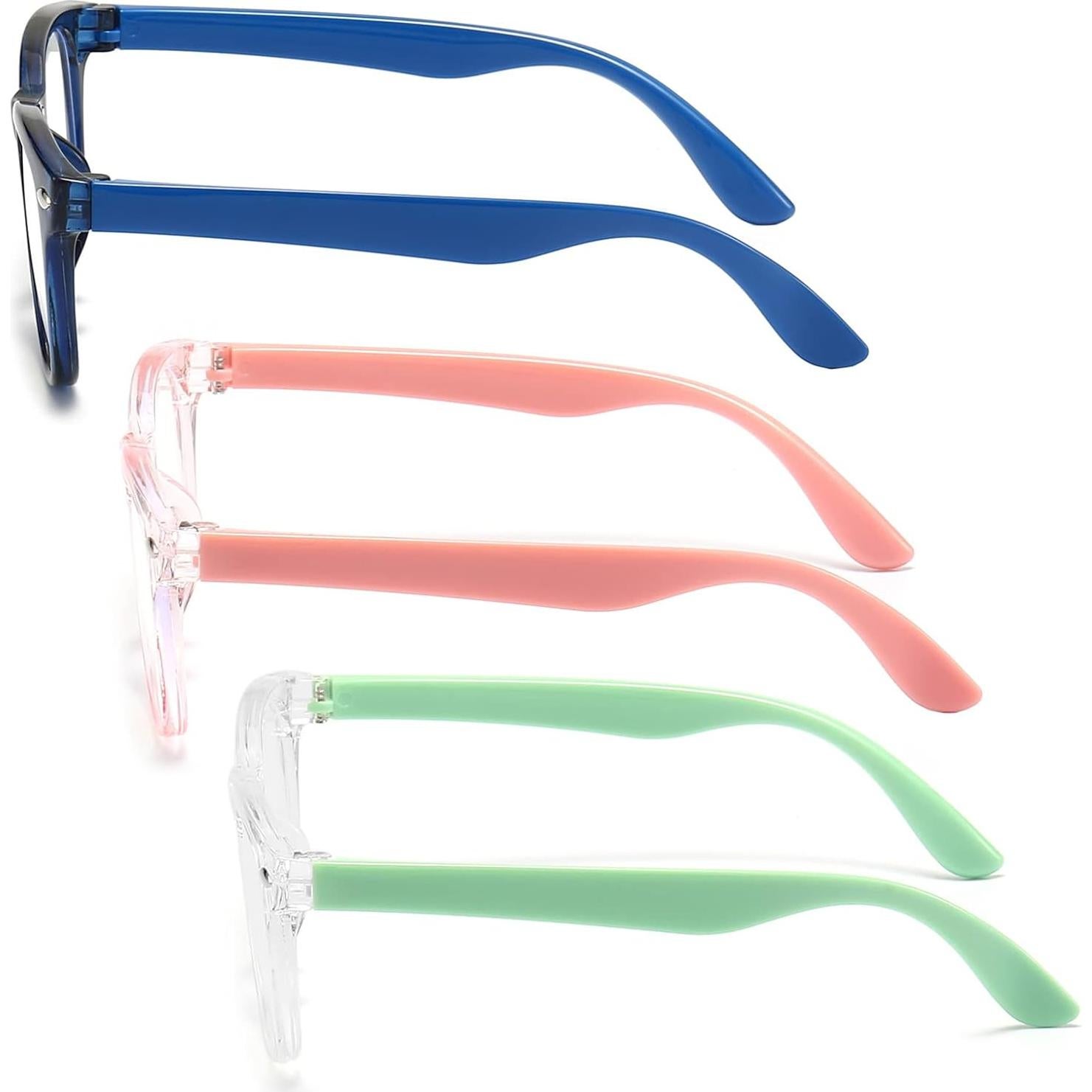 Paquete de 3 gafas Fannygo bloqueadoras luz azul niños