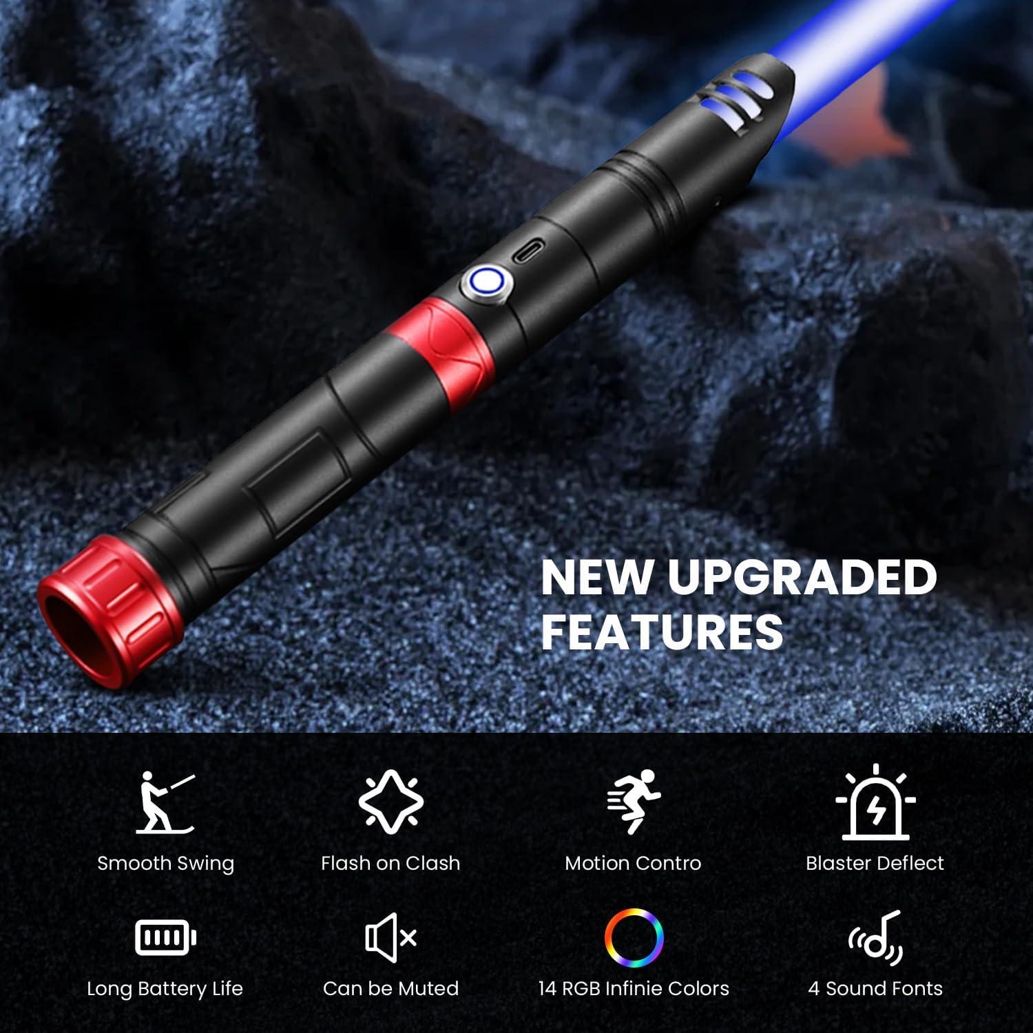 Sable de Luz TAMOXI Recargable 14 Colores 4 Sonidos 55 cm