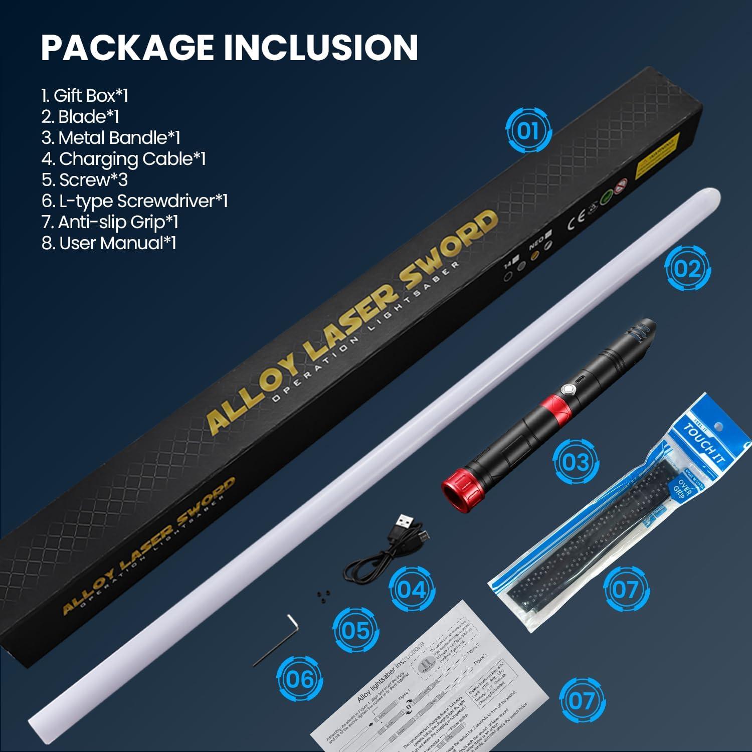 Sable de Luz TAMOXI Recargable 14 Colores 4 Sonidos 55 cm